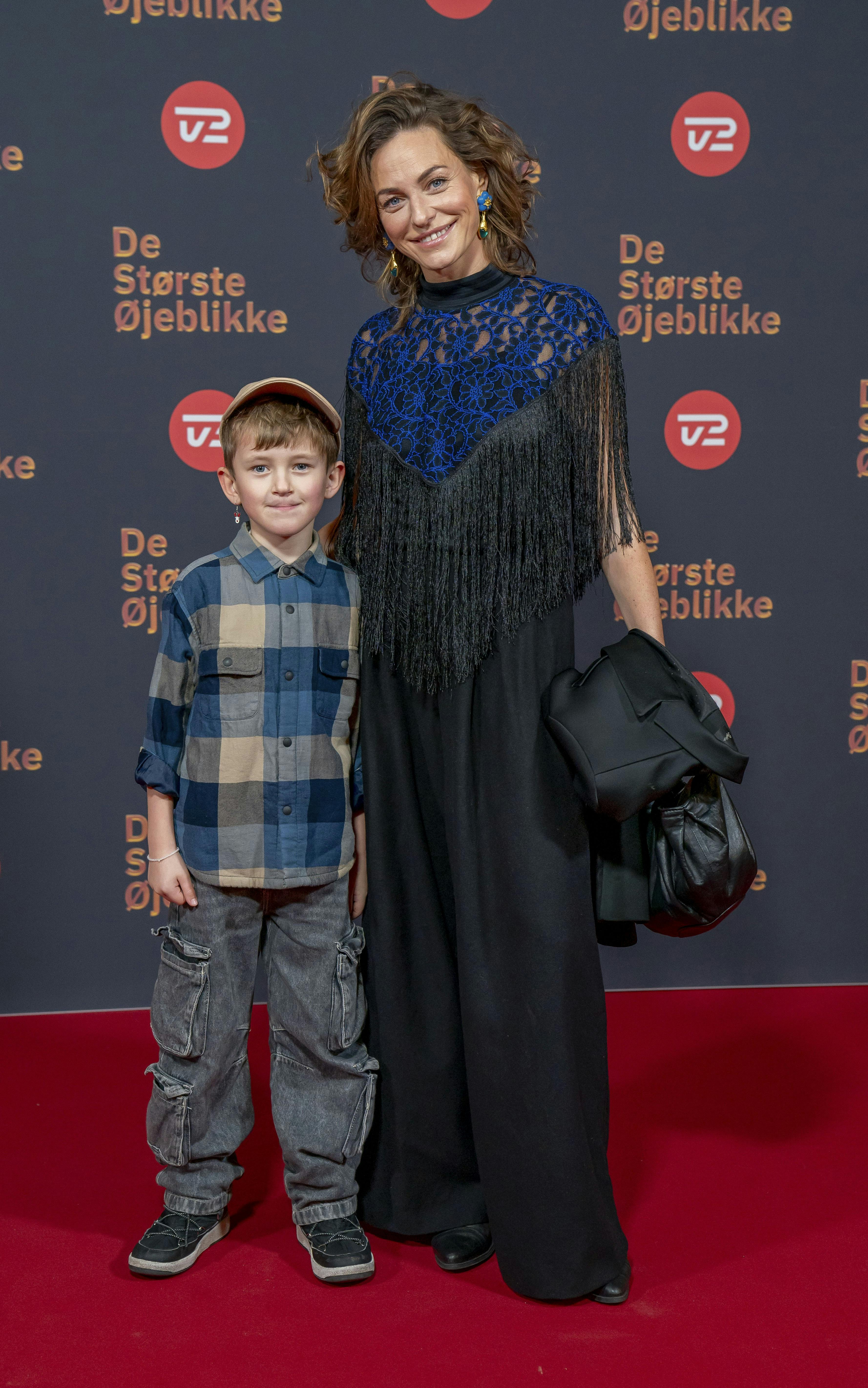 Sarah Grünewald og sønnen Luis til "De største øjeblikke" i 2023.