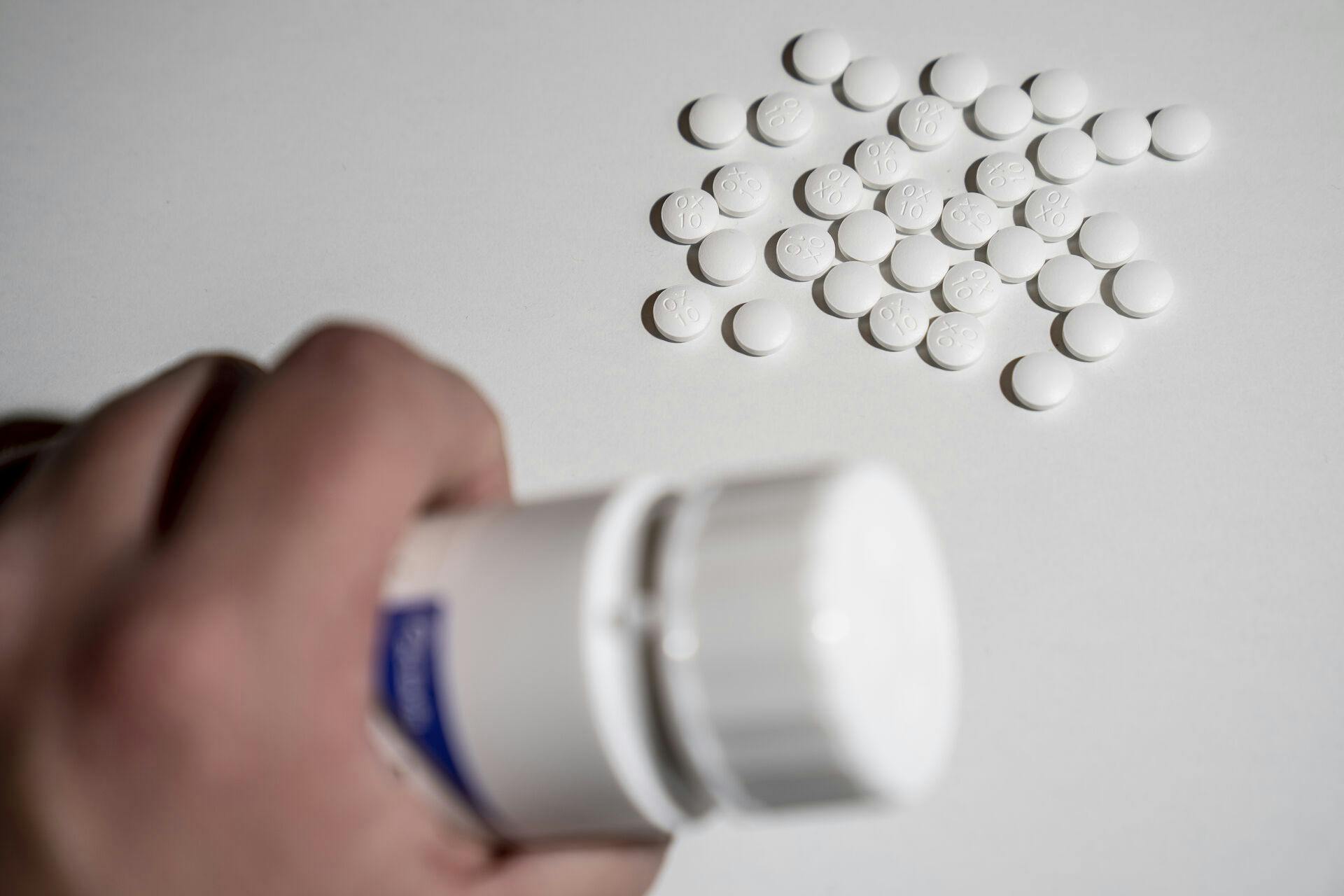 Oxycodon piller, tirsdag den 14. februar 2023.