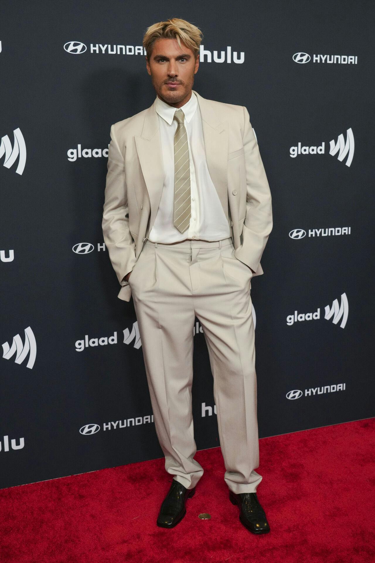Chris Appleton arrives at the 36th annual GLAAD Media Awards on Thursday March 27, 2025, at the Beverly Hilton Hotel in Beverly Hills, Calif. (Photo by Jordan Strauss/Invision/AP)