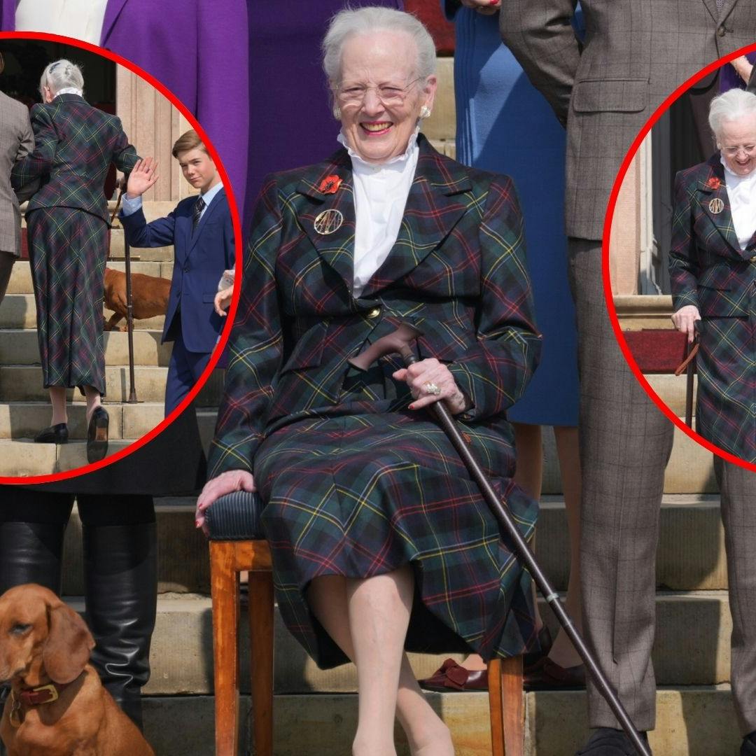 Tirsdag aften var dronning Margrethe ved at falde over et trappetrin foran Det Kongelige Teater. Onsdag stod kronprins Christian klar med en hjælpende arm.