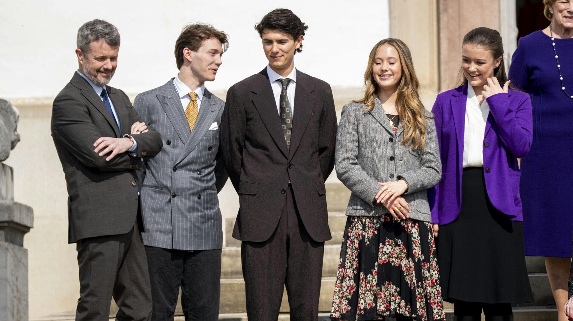 Hele den royale familie gæstede Fredensborg Slot til dronning Margrethes fødselsdag.