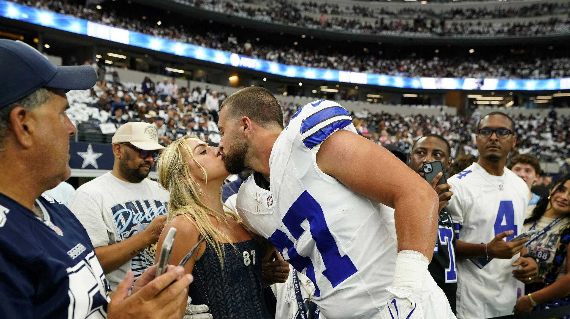 NFL-stjernen Jake Ferguson skal giftes med Haley Cavinder. Det afslører stjerneparret på Instagram.