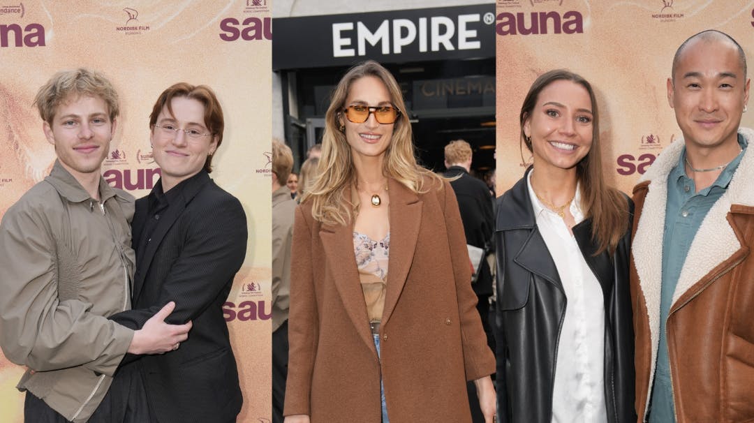 Flere danske kendisser har tirsdag aften fundet vej til premieren på "Sauna", som har Nina Rask og Magnus Juhl Andersen i hovedrollerne.