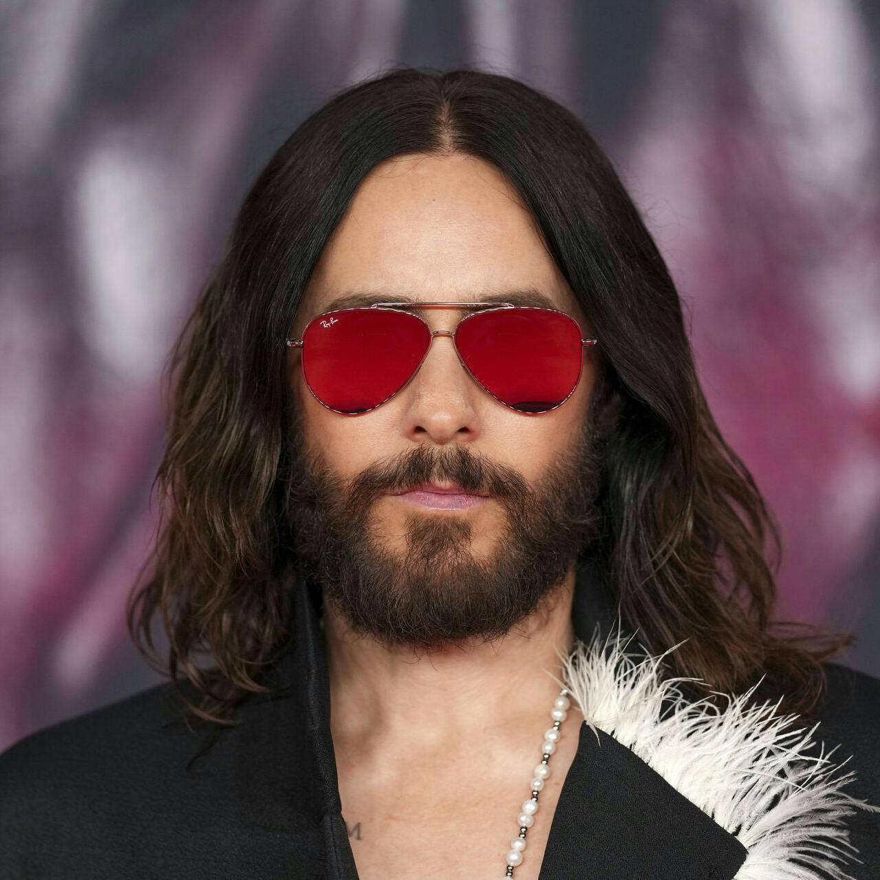 Jared Leto poses for photographers upon arrival at the Brit Awards 2025 in London, Saturday, March. 1, 2025. (Photo by Scott A Garfitt/Invision/AP)