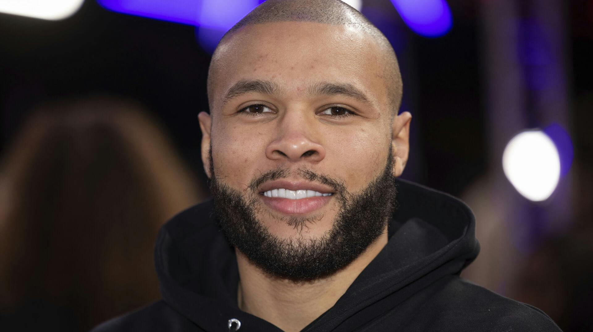 Chris Eubank Jr poses for photographers upon arrival for the premiere of the film 'The Kitchen' during the 2023 London Film Festival in London, Sunday, Oct. 15, 2023. (Photo by Vianney Le Caer/Invision/AP)