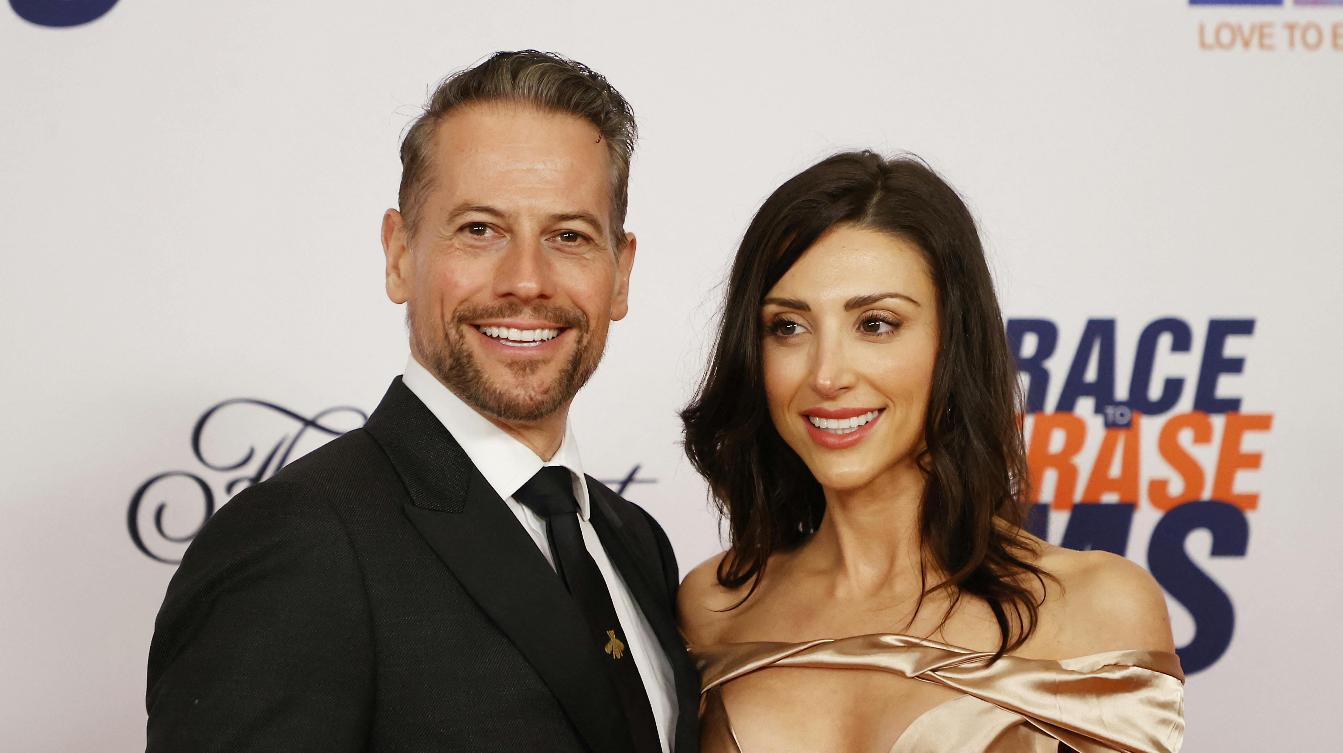 Welsh actor Ioan Gruffudd and actress Bianca Wallace attend the 31st Annual Race to Erase MS Gala held at Fairmont Century Plaza in Los Angeles on May 10, 2024. Michael Tran / AFP