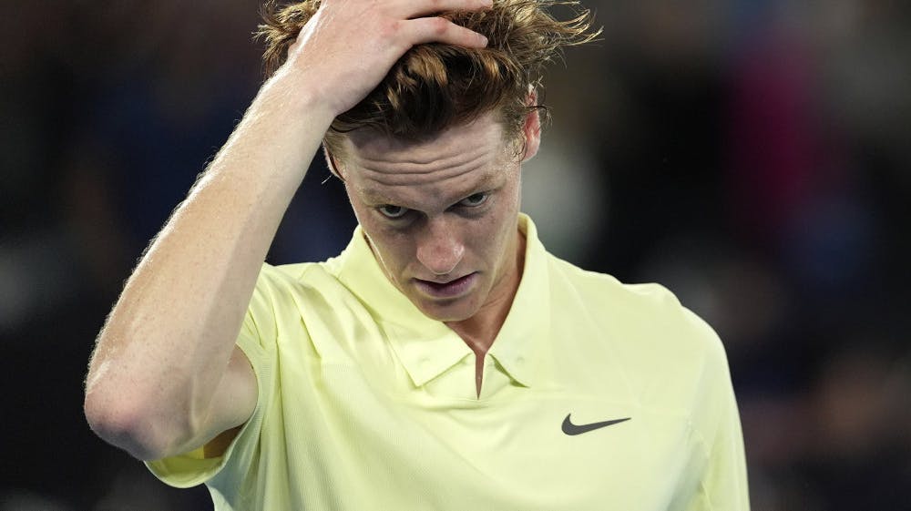 Dopingsag har lagt en dæmper på Jannik Sinners glæde ved at opholde sig i tennismiljøet. (Arkivfoto). - Foto: Ng Han Guan/Ritzau Scanpix 