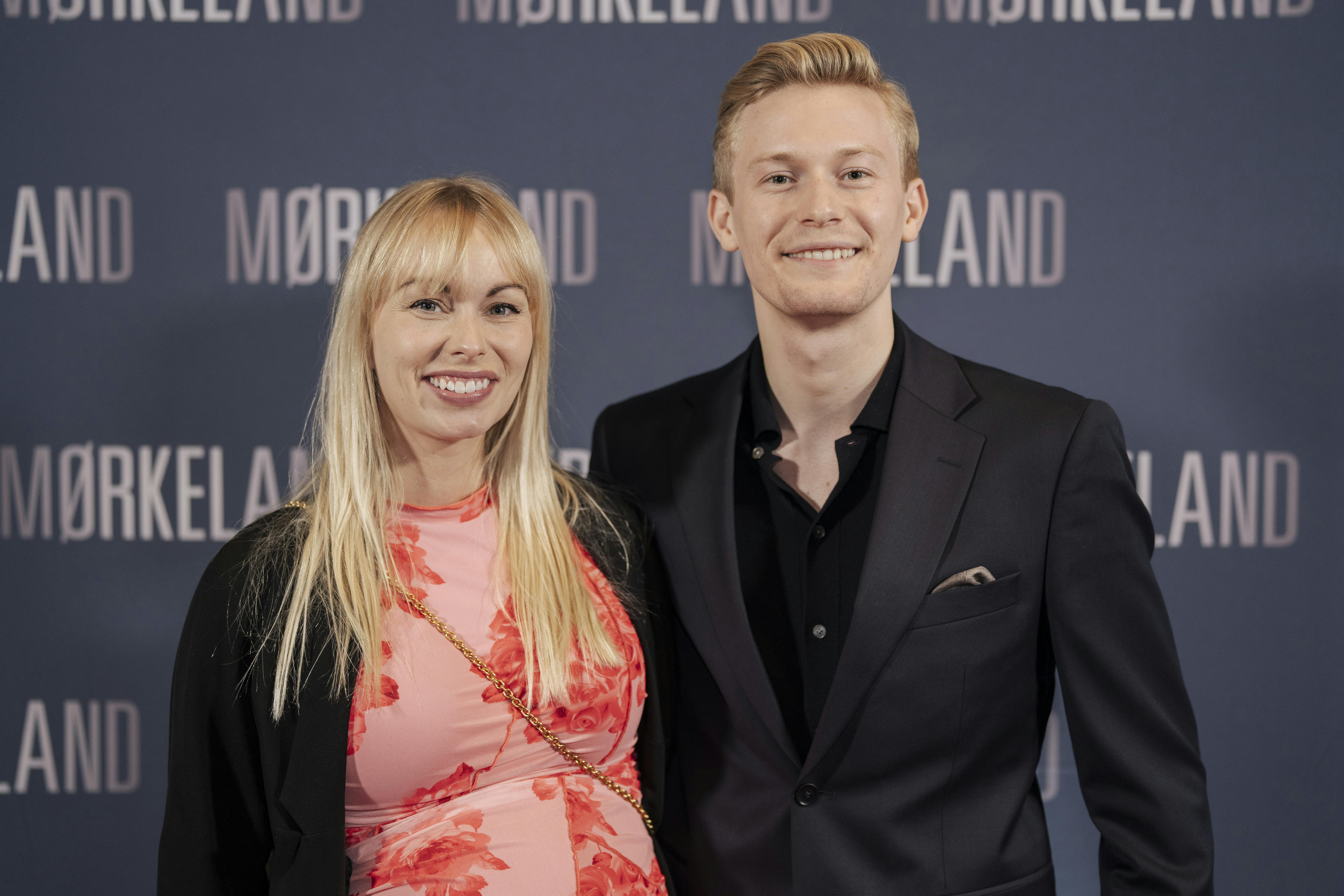 Jenna Bagge og Albert Rosin Harson til Gallapremieren på filmen Mørkeland i Imperial i København tirsdag den 20. august 2024.