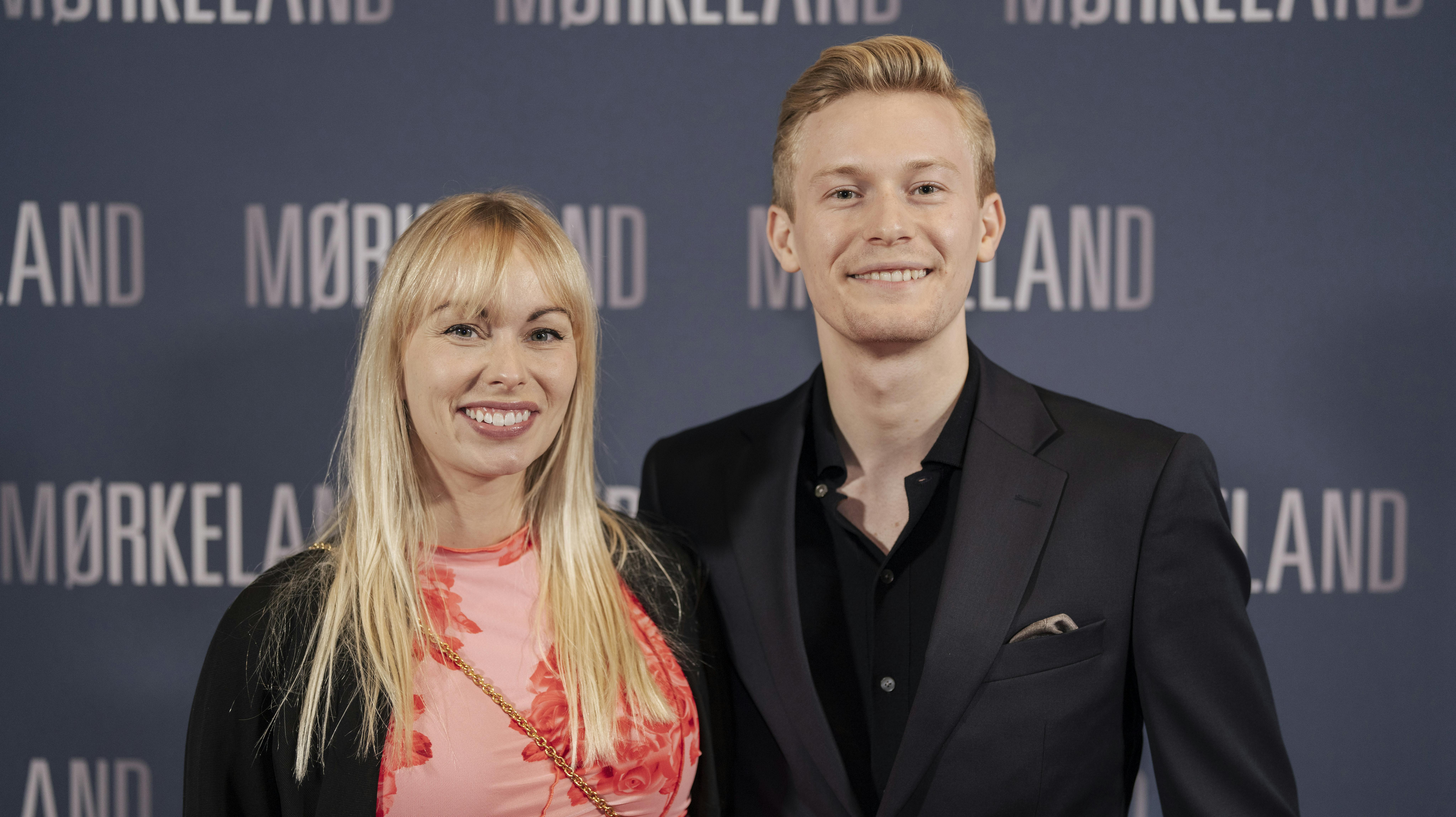Jenna Bagge og Albert Rosin Harson til Gallapremieren på filmen Mørkeland i Imperial i København tirsdag den 20. august 2024.