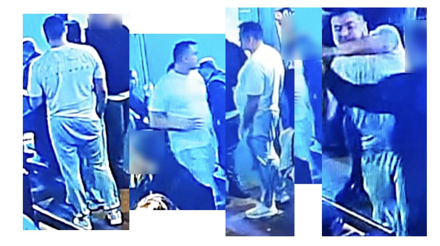 Her ses manden, som politiet jagter.