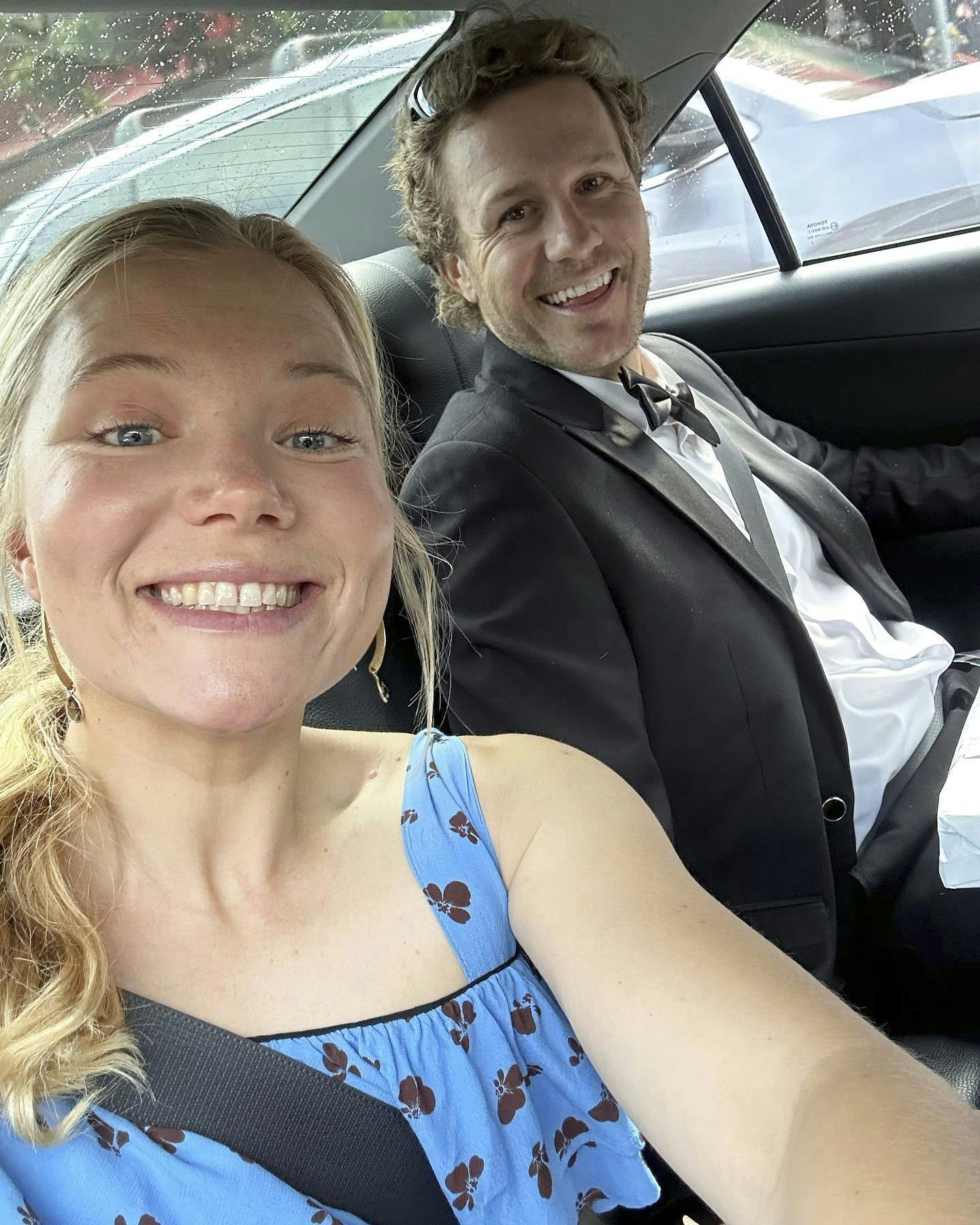 Anne-Marie Rindom med sin partner Ryan Palk, der er en sejler fra Australien.