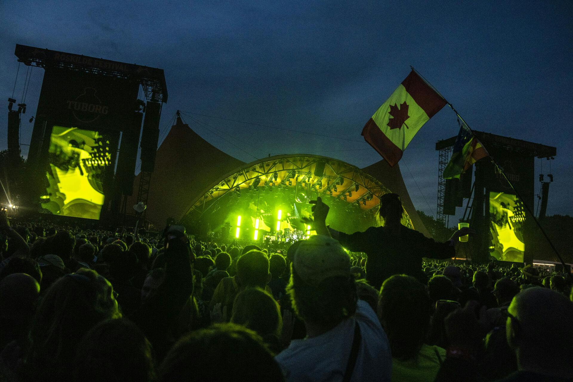 Publikum foran Orange Scene, da Blur spiller fredag den 30. juni 2023. (Foto: Ida Marie Odgaard/Ritzau Scanpix)