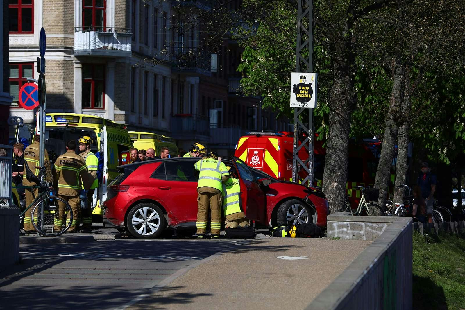 Sådan så det ud umiddelbart efter ulykken.