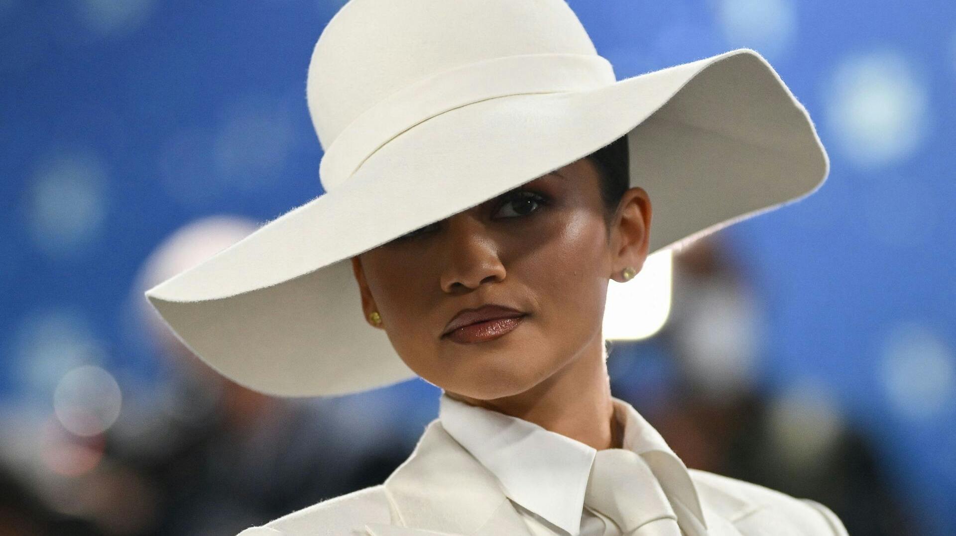 TOPSHOT - US actress Zendaya arrives for the 2025