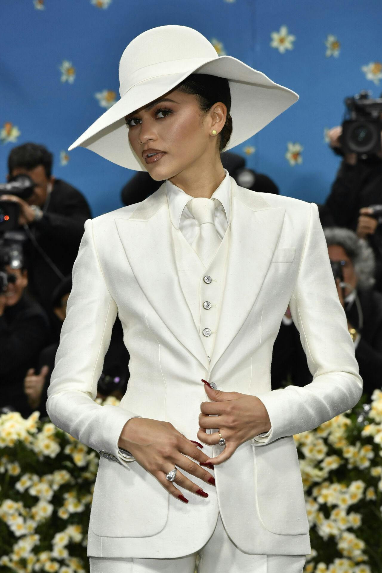 Zendaya attends The Metropolitan Museum of Art's Costume Institute benefit gala celebrating the opening of the "Superfine: Tailoring Black Style" exhibition on Monday, May 5, 2025, in New York. (Photo by Evan Agostini/Invision/AP)