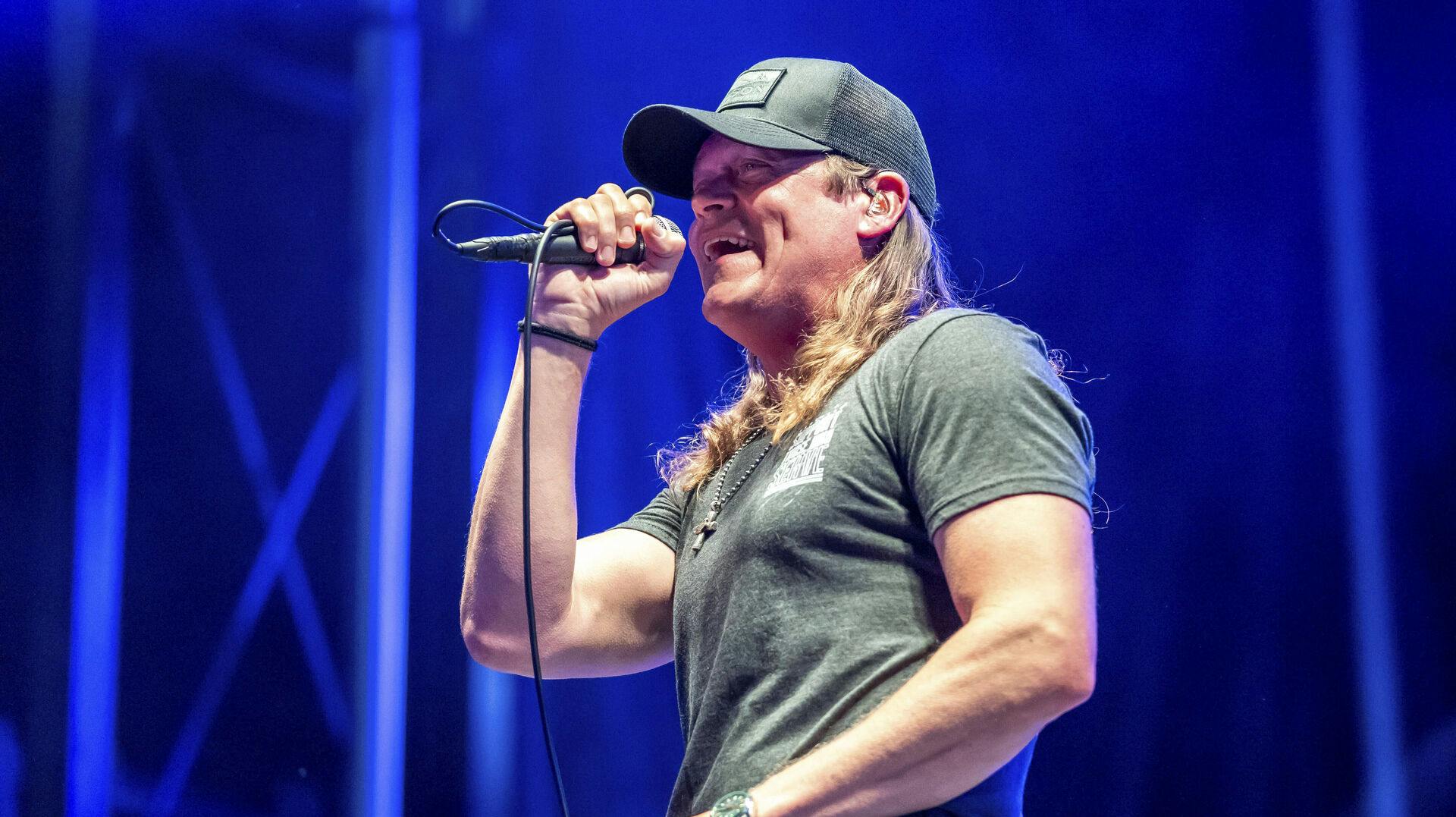 Brad Arnold er forsanger i 3 Doors Down. Her er han fotograferet i maj 2024.