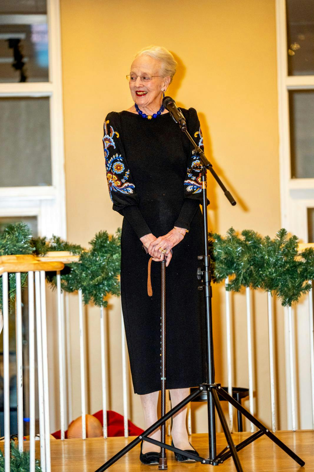 Pludselig forsvandt ordene og dermed talen, som dronning Margrethe havde planlagt.