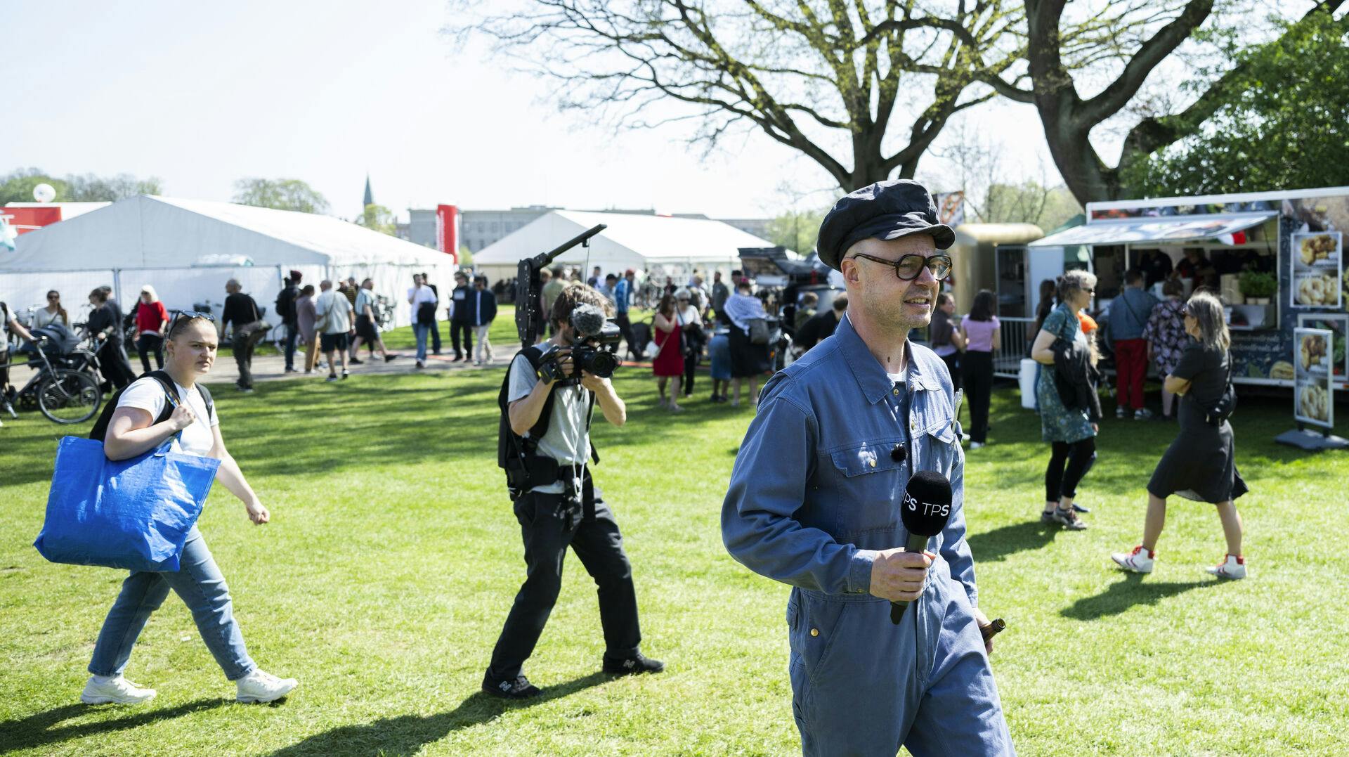 Her ses Esben Pretzmann sidste år under 1. maj-festlighederne i København.