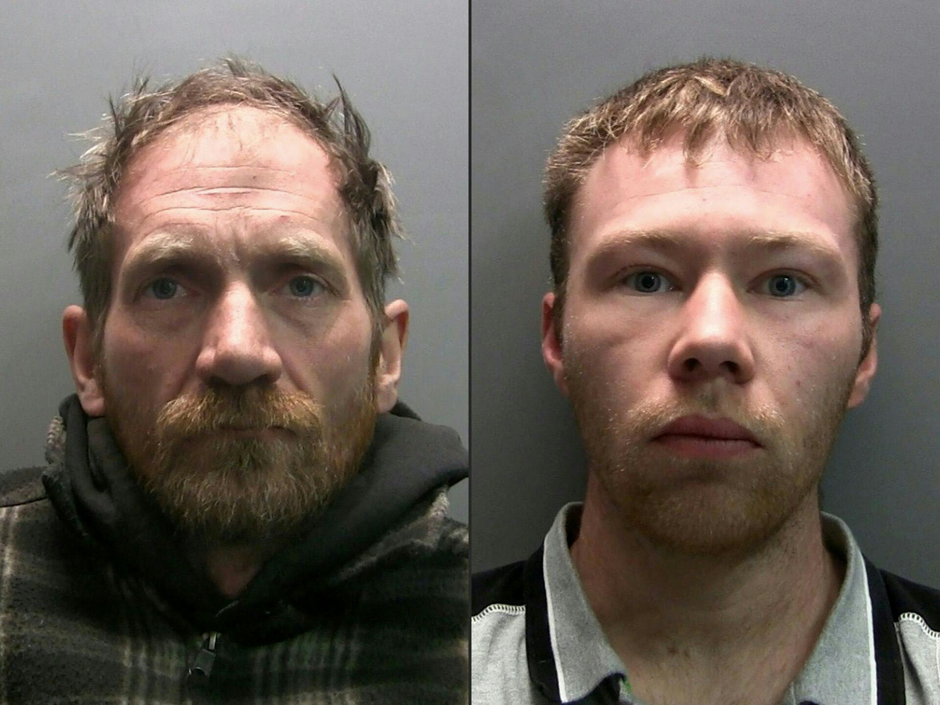 Daniel Graham, 39, og Adam Carruthers, 32, nægter begge, at det var dem, der fældede det ikoniske træ i september 2023.