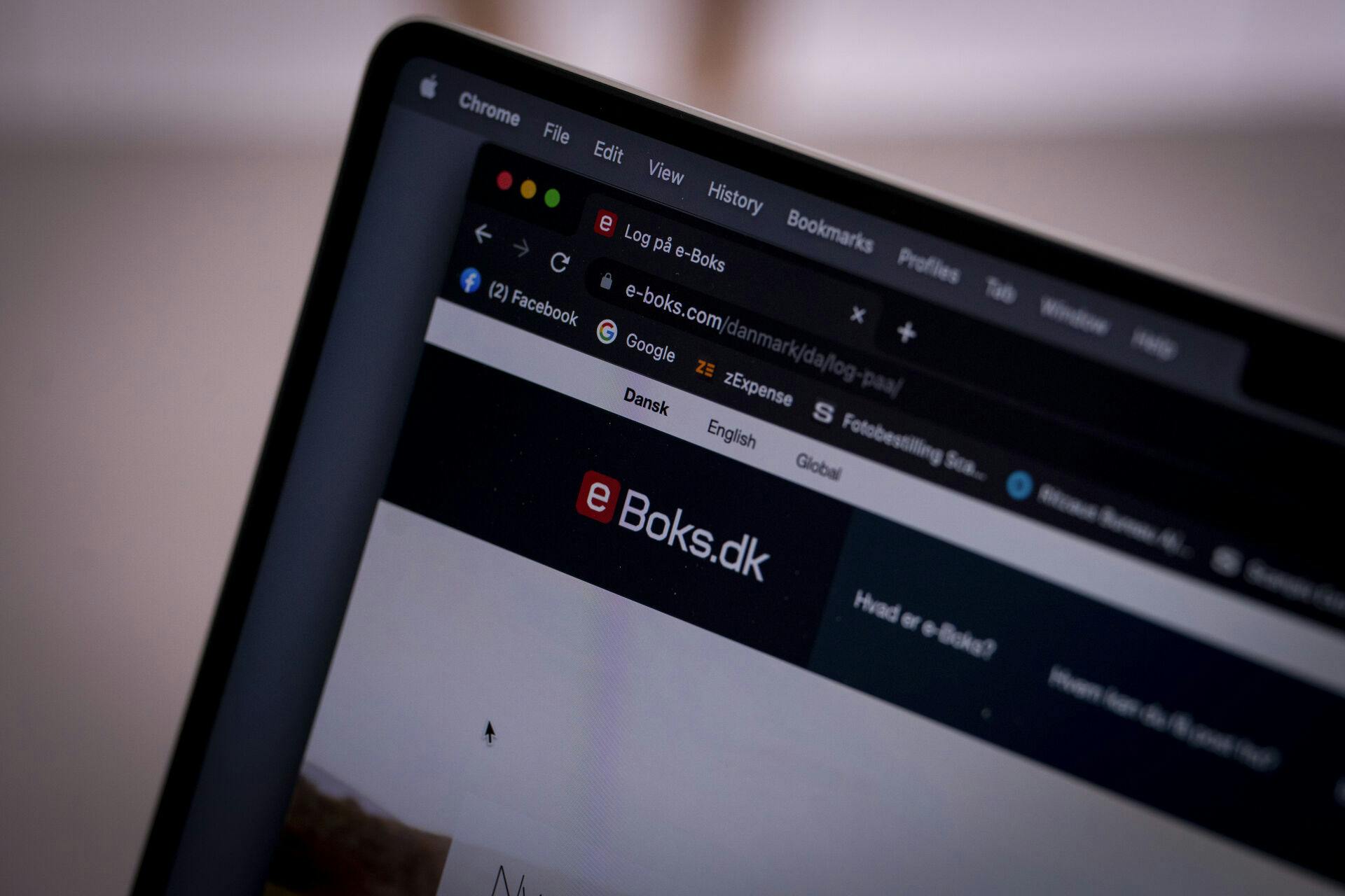 E-boks på iPhone og Mac computer, mandag den 29. august 2022. E-Boks A/S er et dansk firma der tilbyder en elektronisk postboks til alle danskere. (Foto: Liselotte Sabroe/Ritzau Scanpix)