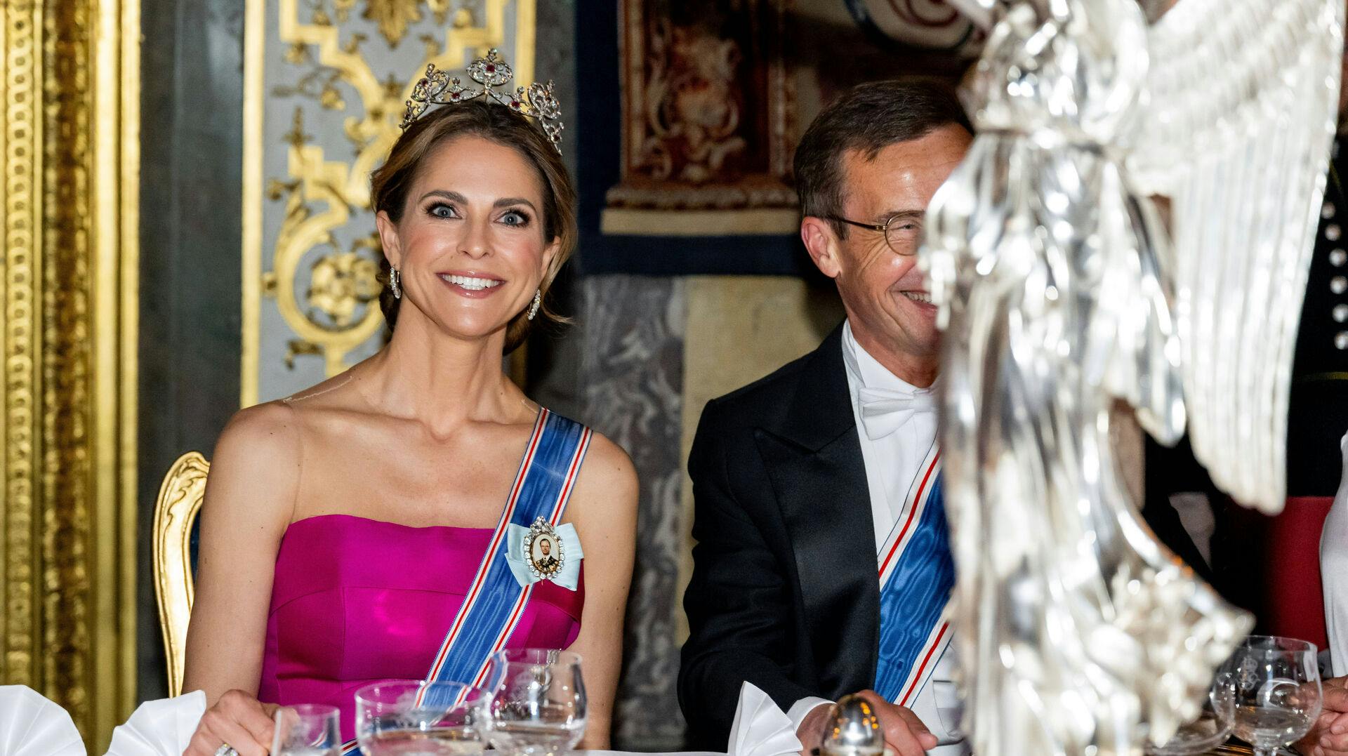 Princess Madeleine, State banquet during the state visit of the President of Iceland and her husband to Sweden, Day 1 in Stockholm, Sweden, May 6, 2025. ( DANA-No: 02606386 )