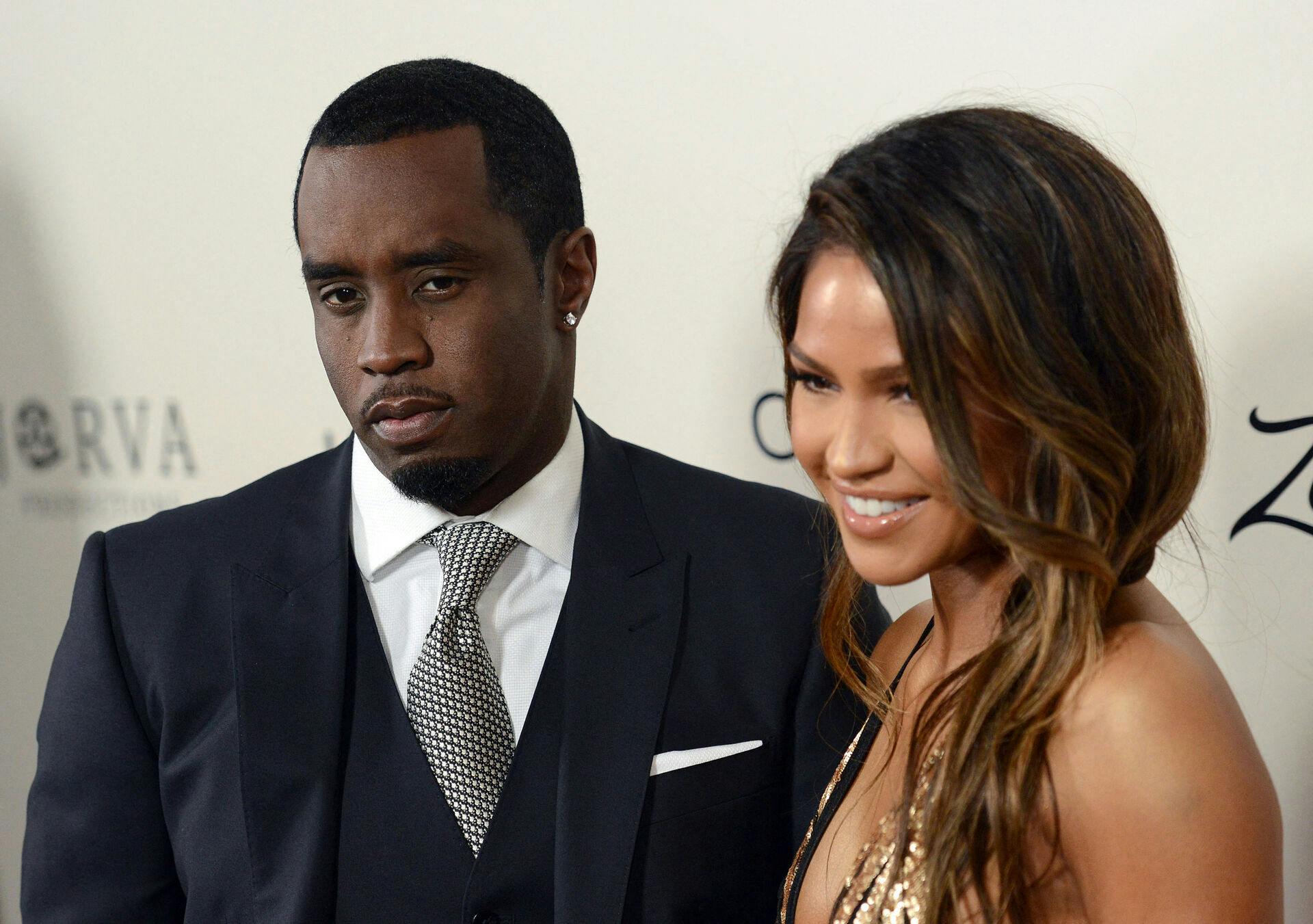 Sean P. Diddy Combs with Cassie Ventura attend the premiere of 'The Perfect Match' at the Arclight Theatre in Los Angeles on March 7, 2016. Chris Delmas / AFP