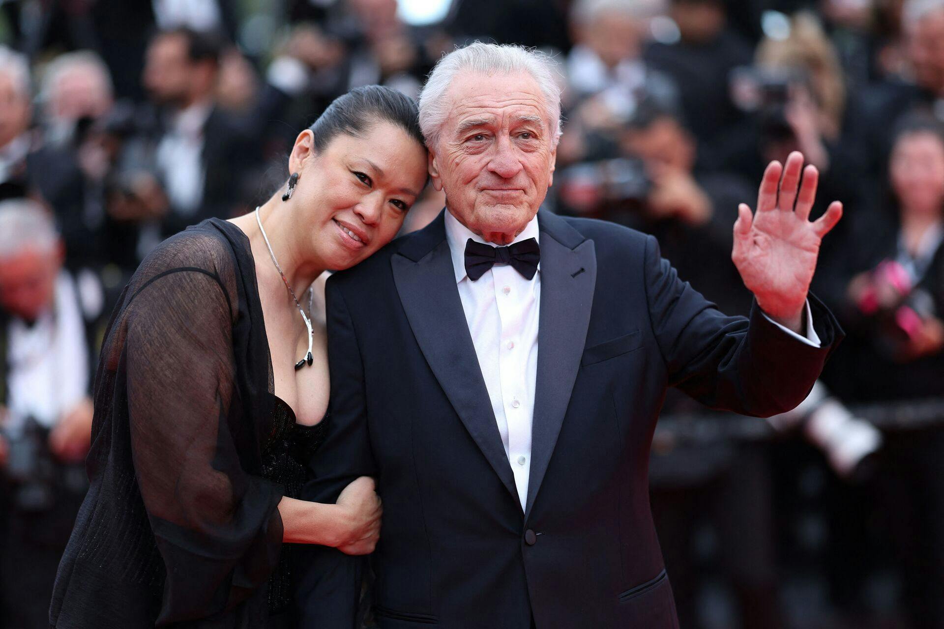 Robert De Niro med sin bedre halvdel Tiffany Chen.