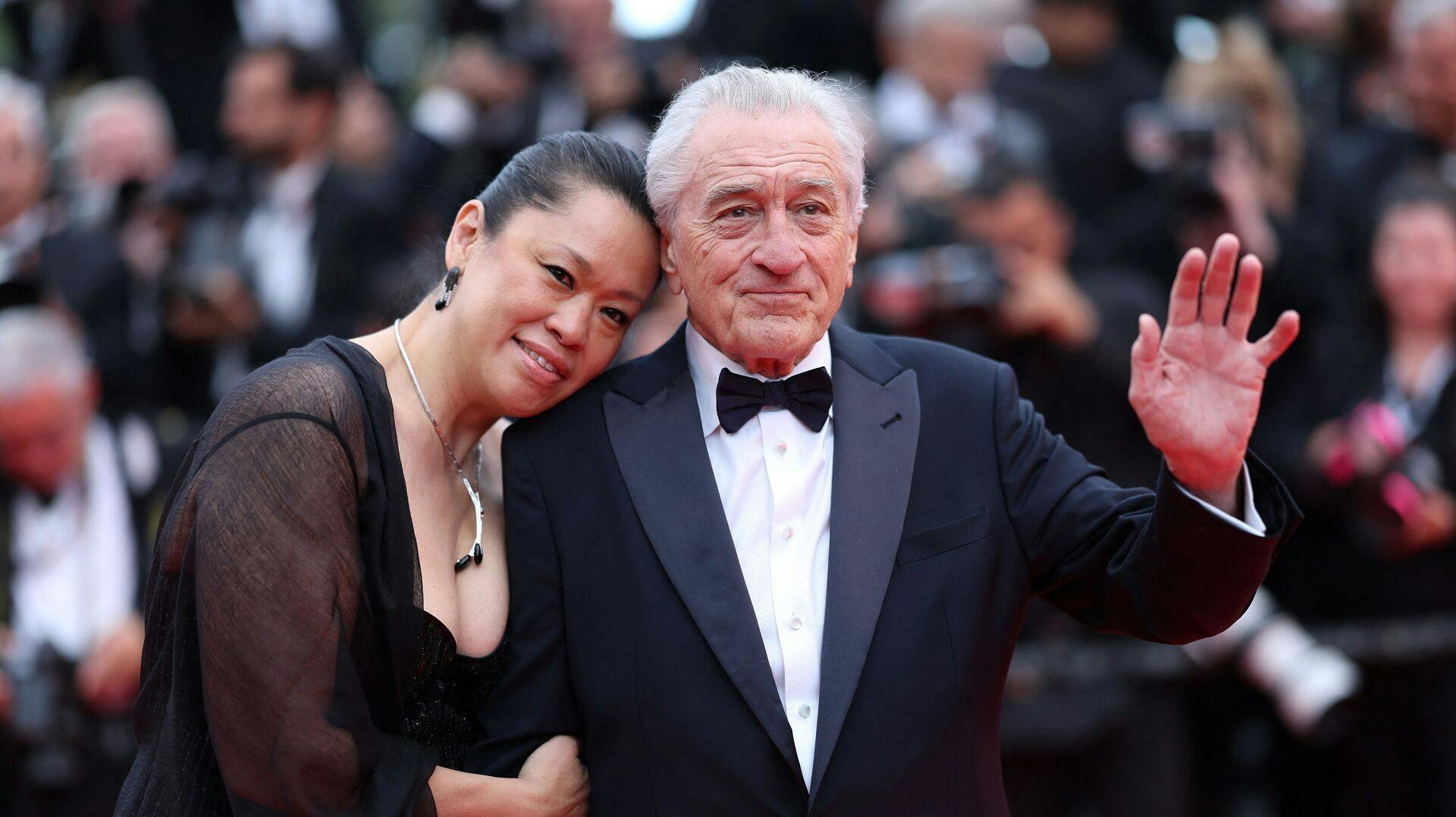 Robert De Niro med sin bedre halvdel Tiffany Chen.