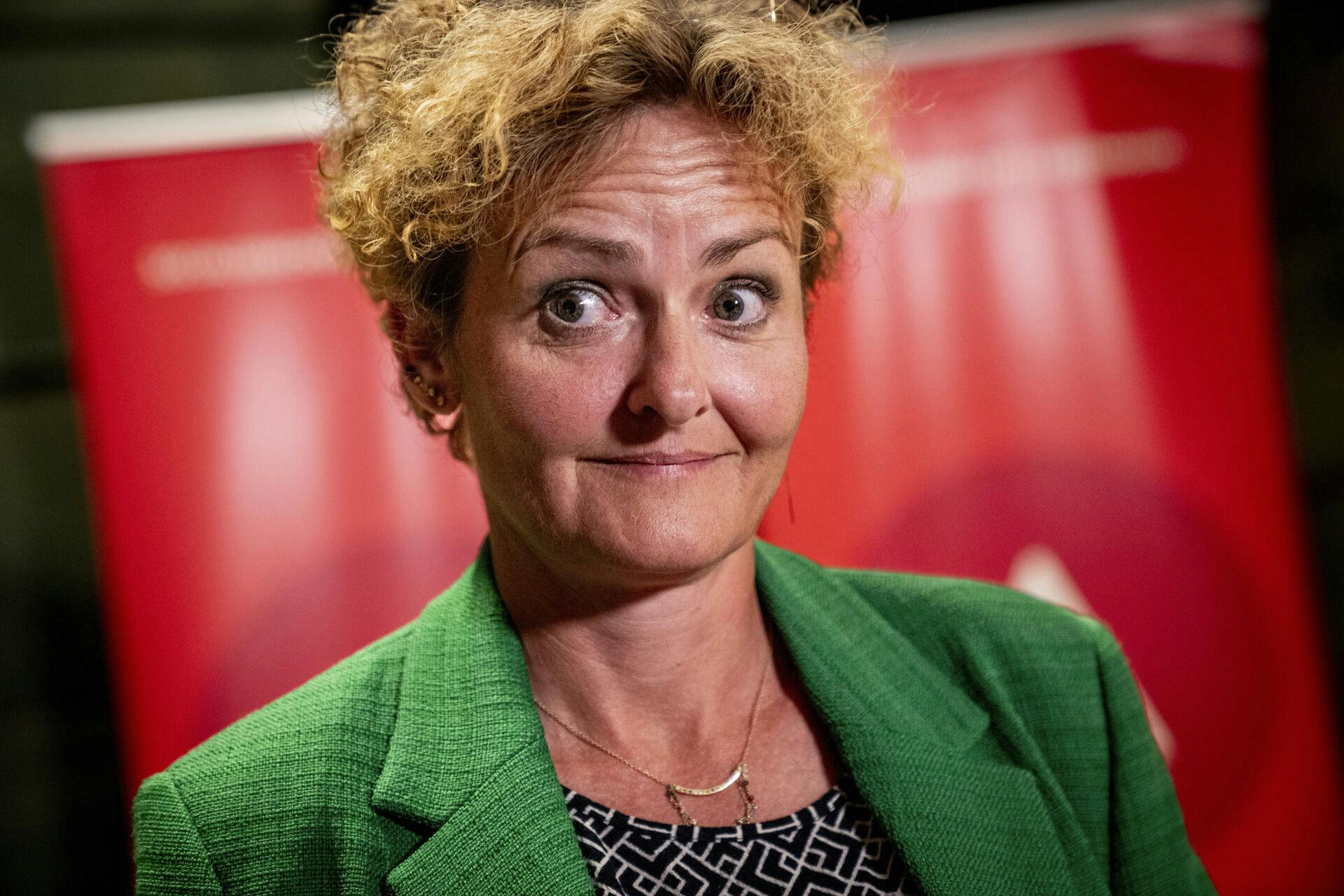 Pernille Rosenkrantz-Theil efter at være blevet valgt som spidskandidat til kommunalvalget i 2025 af de københavnske socialdemokrater på et møde i København, onsdag den 11. september 2024.. (Foto: Ida Marie Odgaard/Ritzau Scanpix)