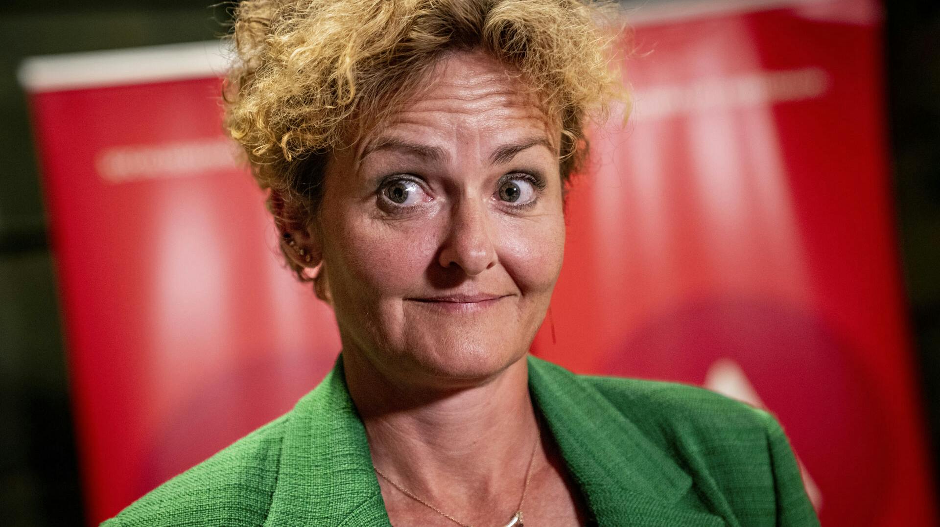 Pernille Rosenkrantz-Theil efter at være blevet valgt som spidskandidat til kommunalvalget i 2025 af de københavnske socialdemokrater på et møde i København, onsdag den 11. september 2024.. (Foto: Ida Marie Odgaard/Ritzau Scanpix)