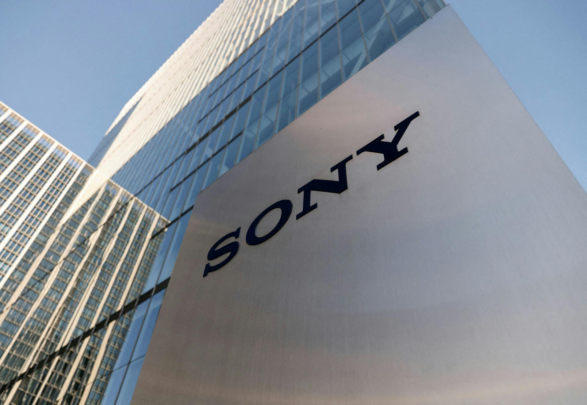 FILE PHOTO: The Sony logo is displayed outside the company's headquarters in Tokyo, Japan February 16, 2023. REUTERS/Issei Kato/File Photo