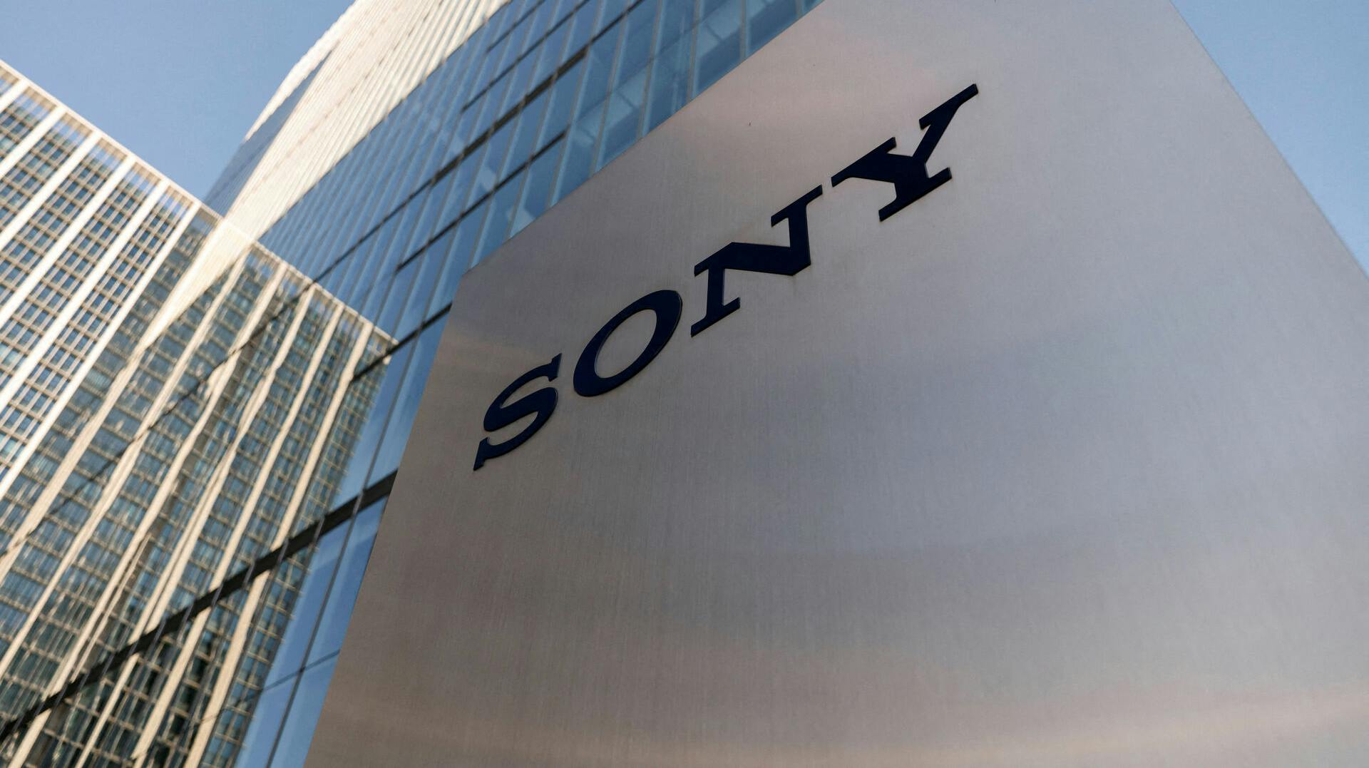FILE PHOTO: The Sony logo is displayed outside the company's headquarters in Tokyo, Japan February 16, 2023. REUTERS/Issei Kato/File Photo