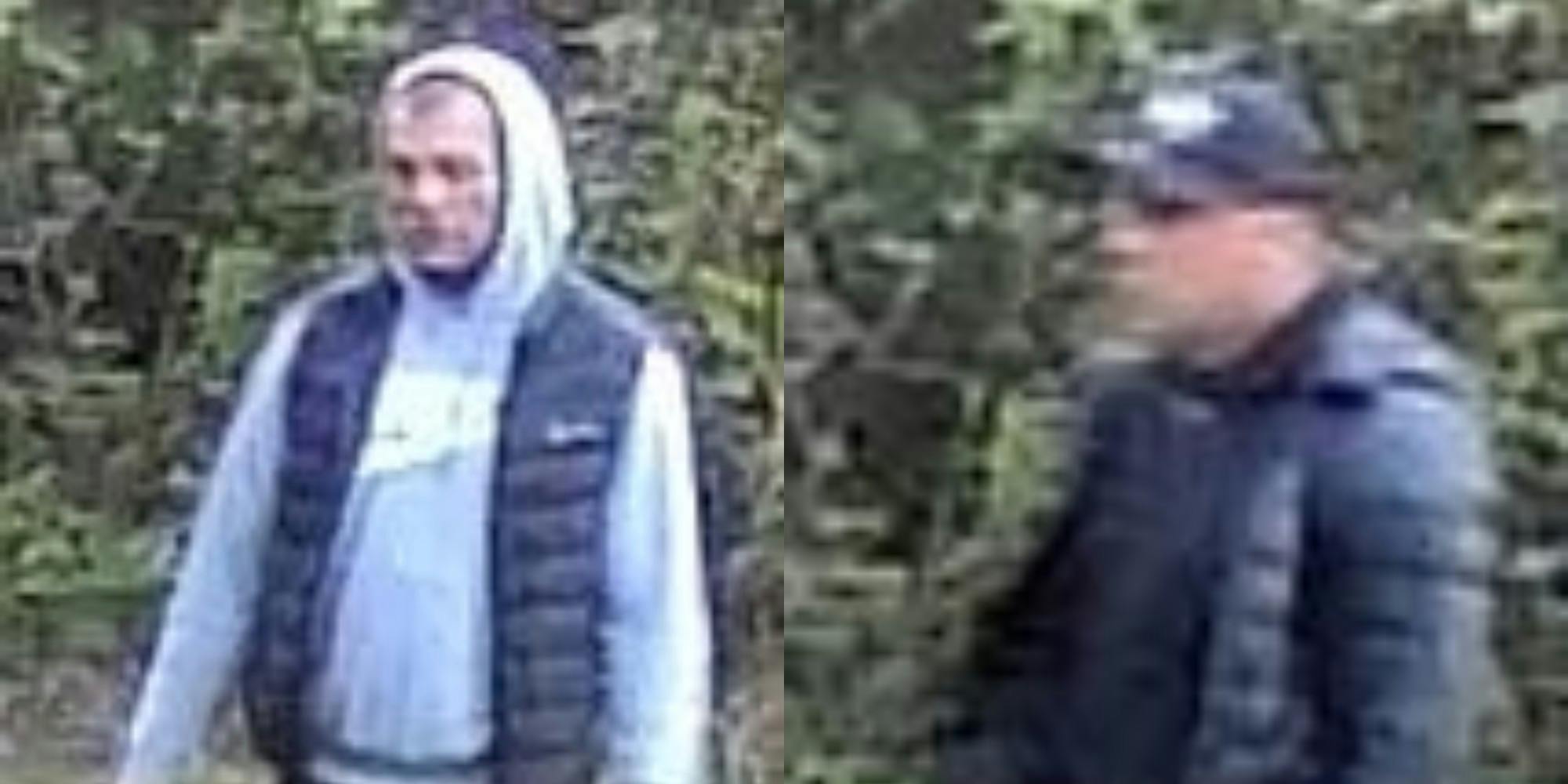 Politiet har delt disse overvågningsbilleder i håb om at finde frem til de to mistænkte indbrudstyve, som har hærget en stor del af Vestjylland.
