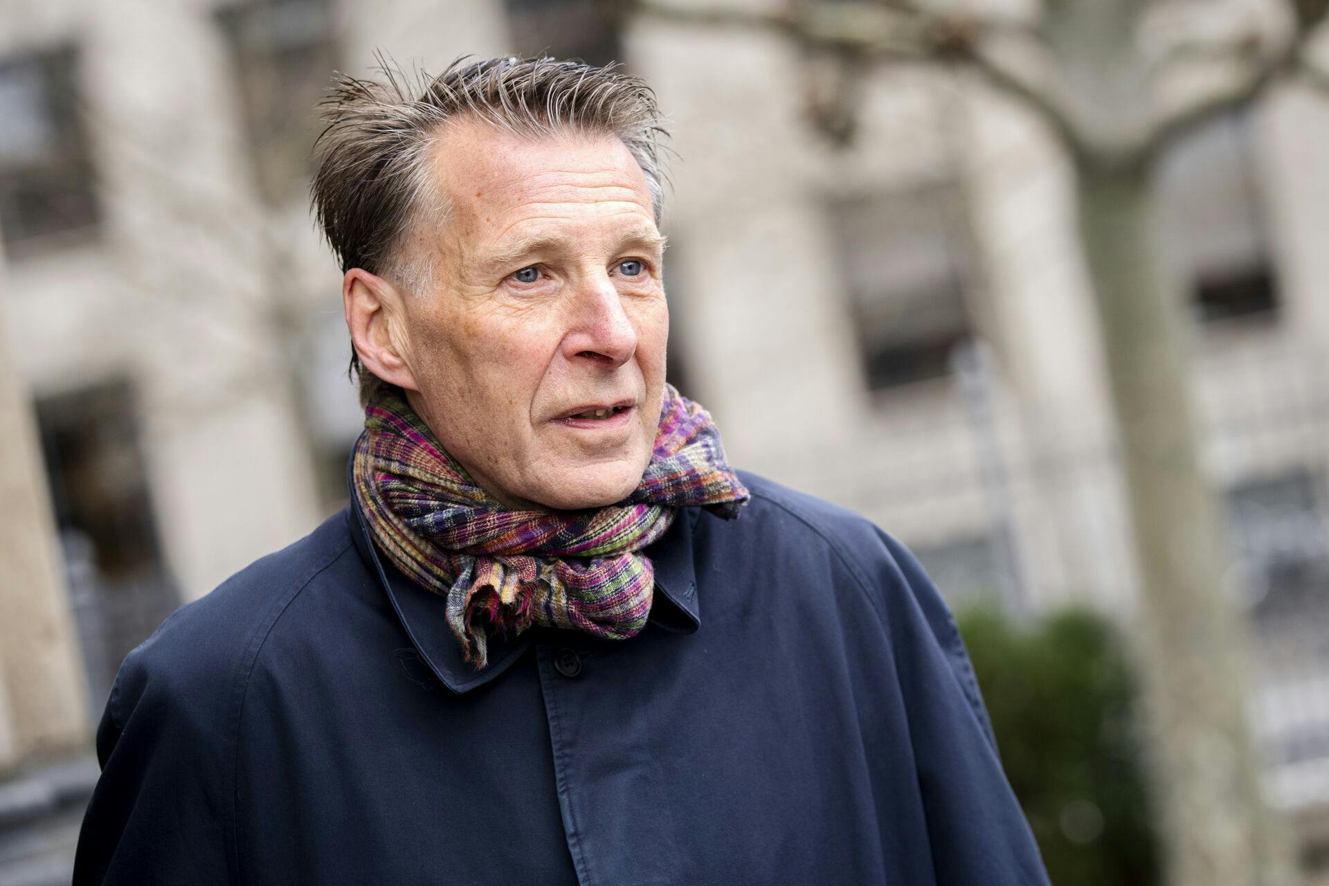Folketingsmedlem Jon Stephensen ankommer til en fredsgudstjeneste i anledning af to-årsdagen for invasionen i Ukraine, Holmens Kirke i København, fredag den 23. februar 2024.. (Foto: Ida Marie Odgaard/Ritzau Scanpix)
