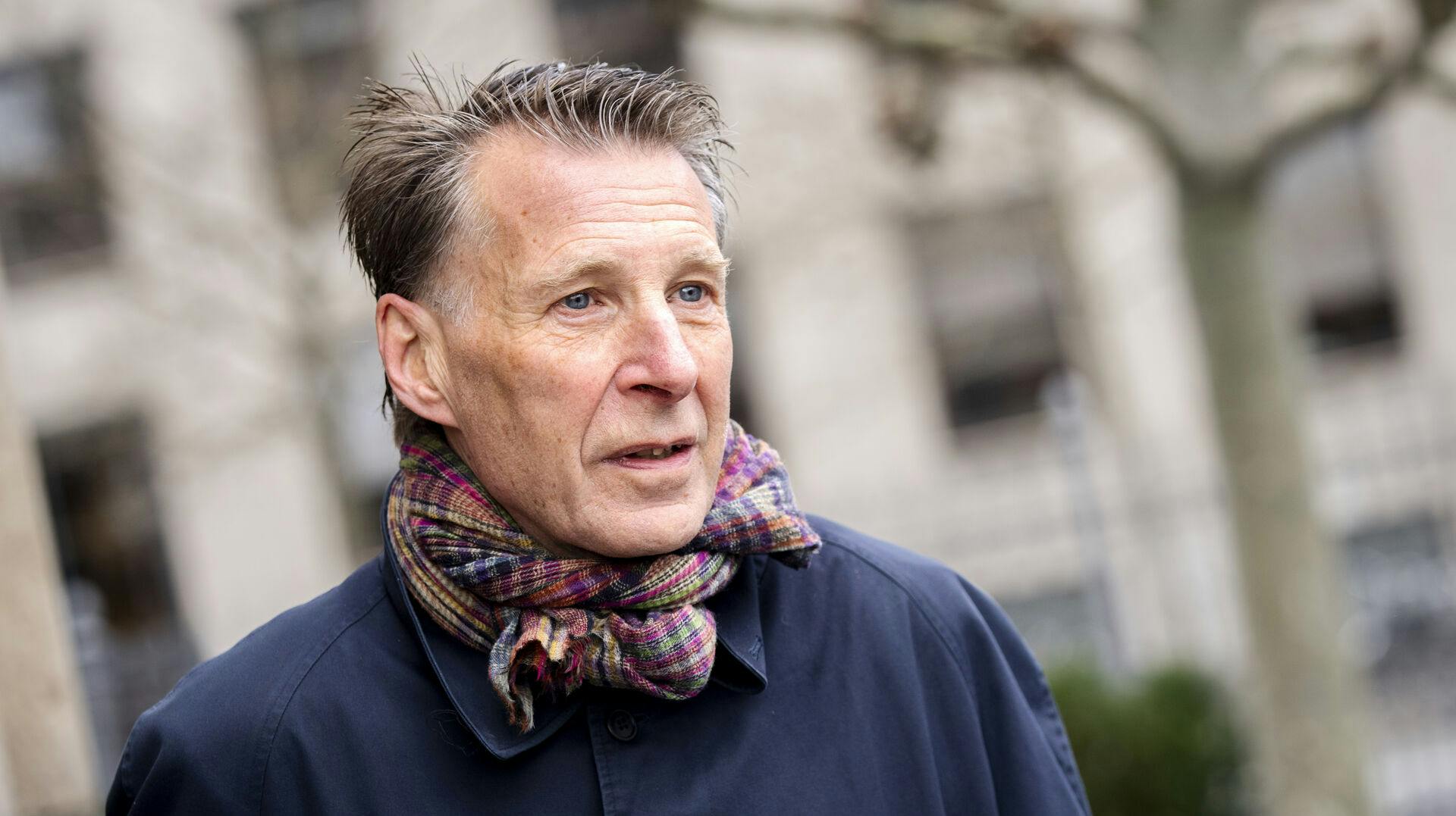 Folketingsmedlem Jon Stephensen ankommer til en fredsgudstjeneste i anledning af to-årsdagen for invasionen i Ukraine, Holmens Kirke i København, fredag den 23. februar 2024.. (Foto: Ida Marie Odgaard/Ritzau Scanpix)
