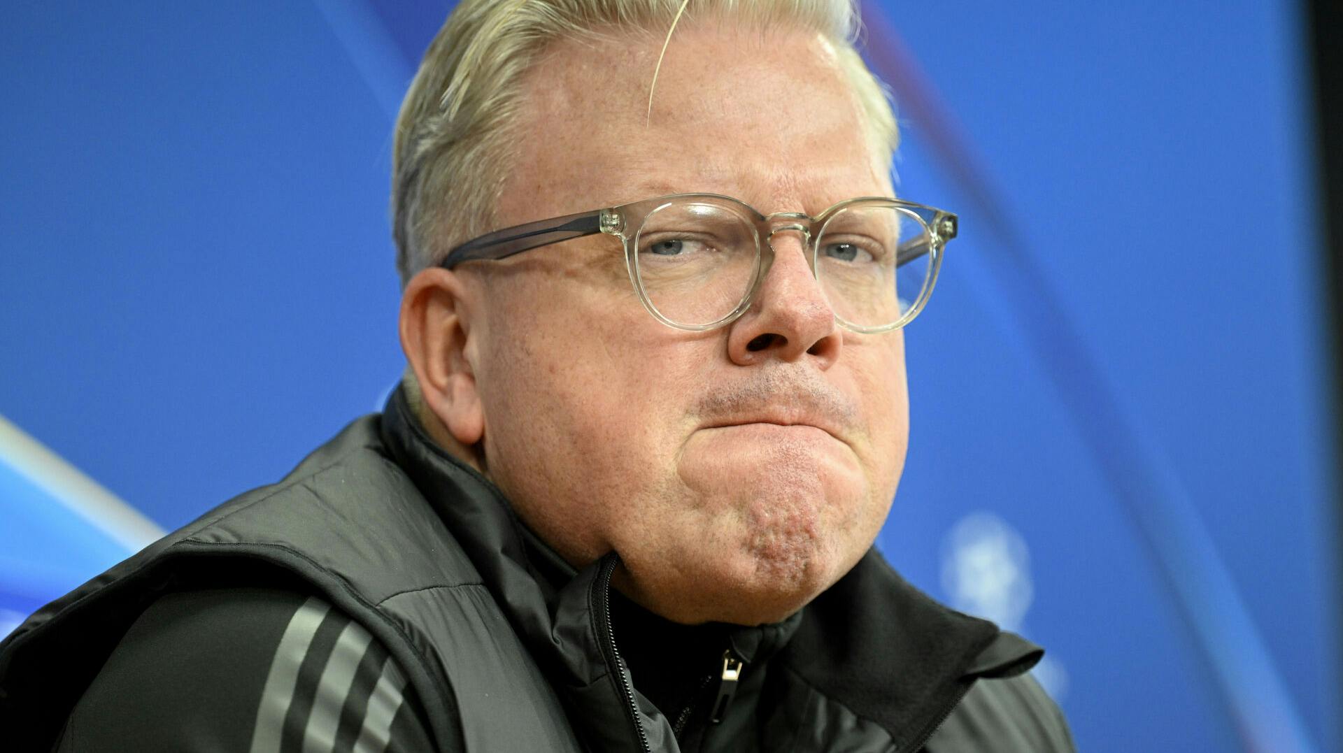 Sparta coach Lars Friis attends the AC Sparta Praha news conference before the Champions League round 7 match Sparta Prague - Inter Milan, Prague, January 21, 2025. Photo/Katerina Sulova (CTK via AP Images)