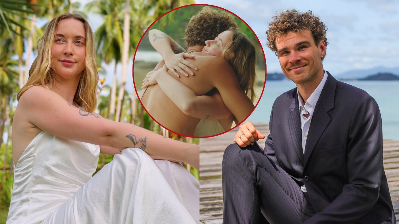 Pernille og Niels Erik er det eneste par i "Stranded on Honeymoon Island", der hverken kysser eller udvikler et romantisk forhold.