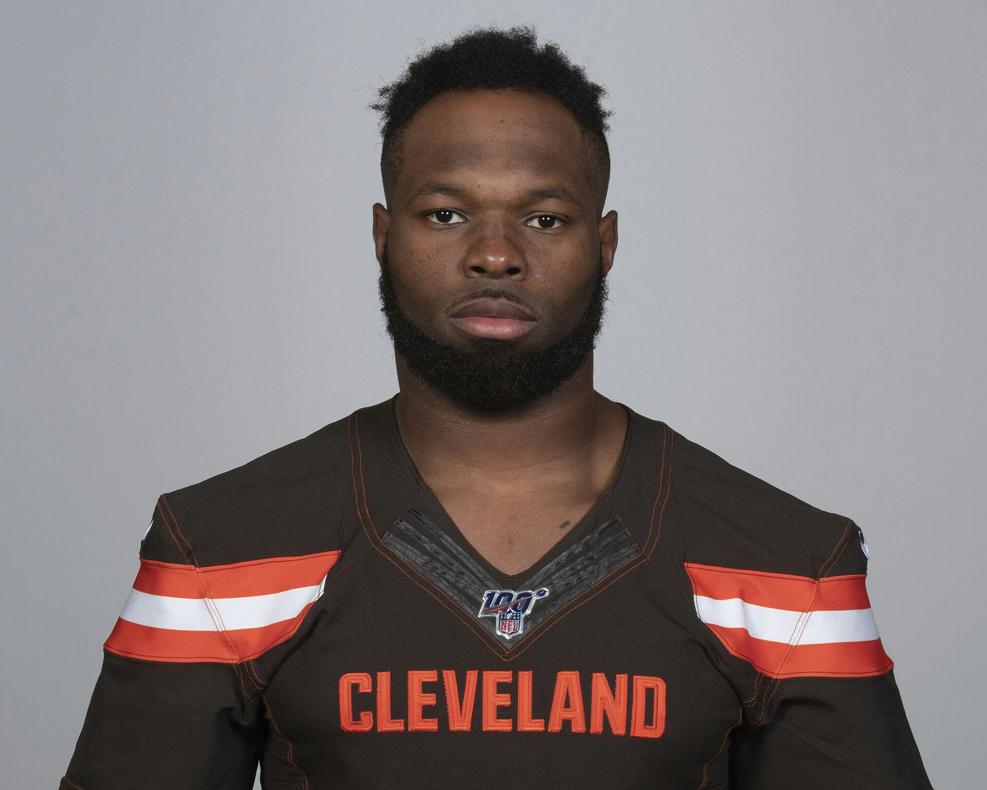 This is a 2019 photo of Adarius Taylor of the Cleveland Browns NFL football team. This image reflects the Cleveland Browns active roster as of Monday, April 22, 2019 when this image was taken. (AP Photo)