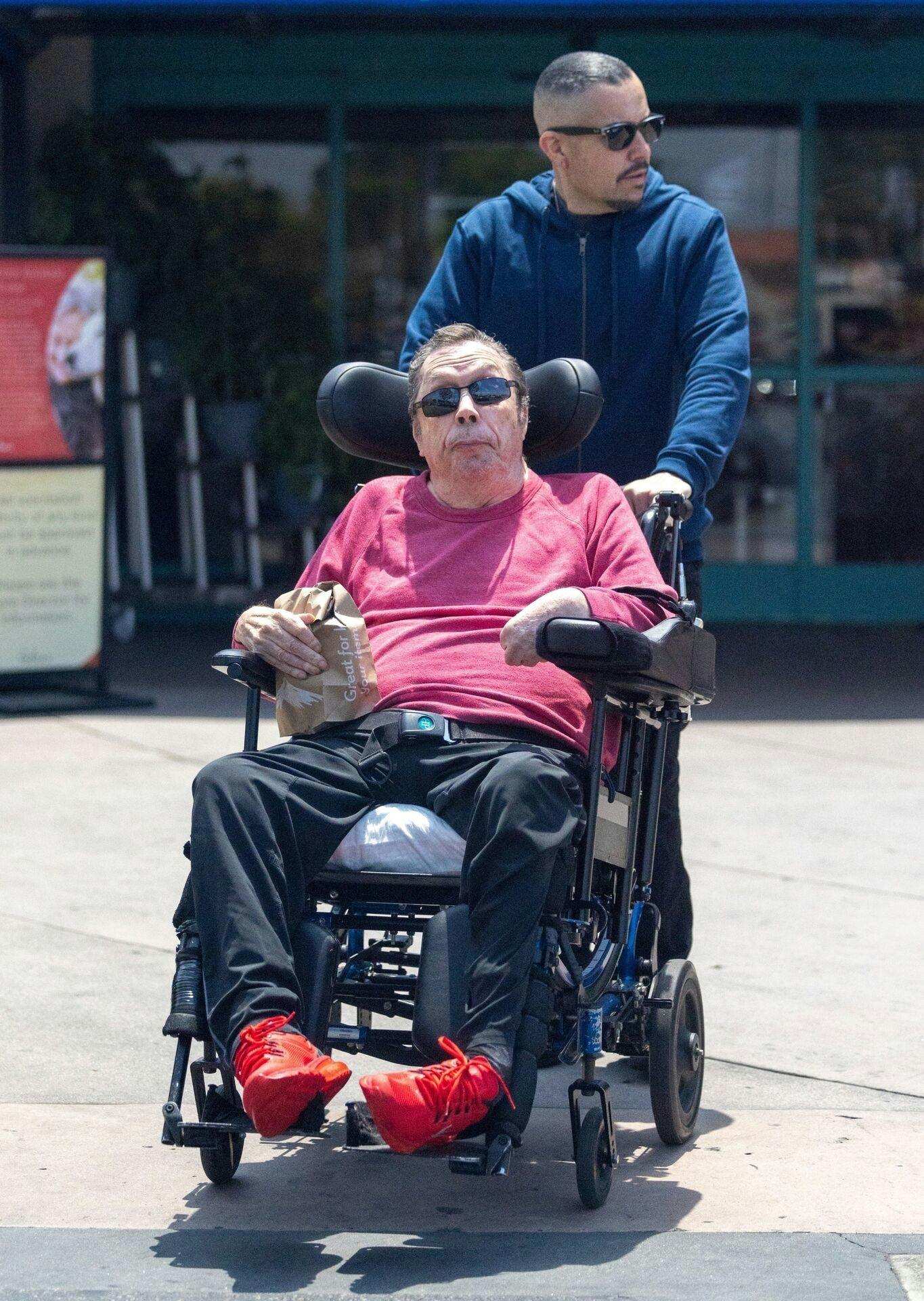 Los Angeles, CA - *EXCLUSIVE* - Legendary actor Tim Curry was seen out and about at Gelson's supermarket, picking up some essentials on a sunny afternoon. Rocking a red sweater and vibrant sneakers, Curry looked cool and collected as he enjoyed a bit of normalcy and fresh air. Pictured: Tim Curry BACKGRID USA 15 MAY 2025 USA: +1 310 798 9111 / usasales@backgrid.com UK: +44 208 344 2007 / uksales@backgrid.com *UK Clients - Pictures Containing Children Please Pixelate Face Prior To Publication*