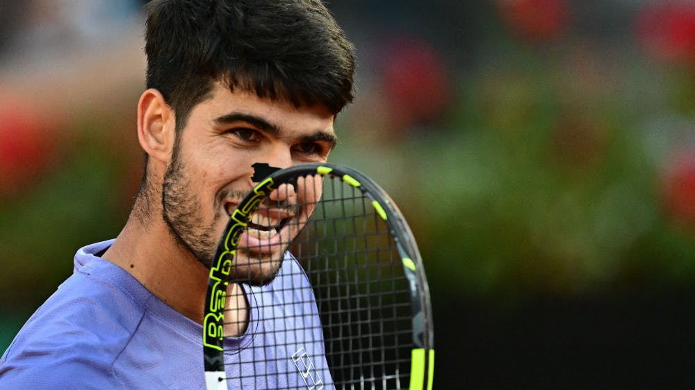 Carlos Alcaraz vandt søndag finalen i Italian Open.