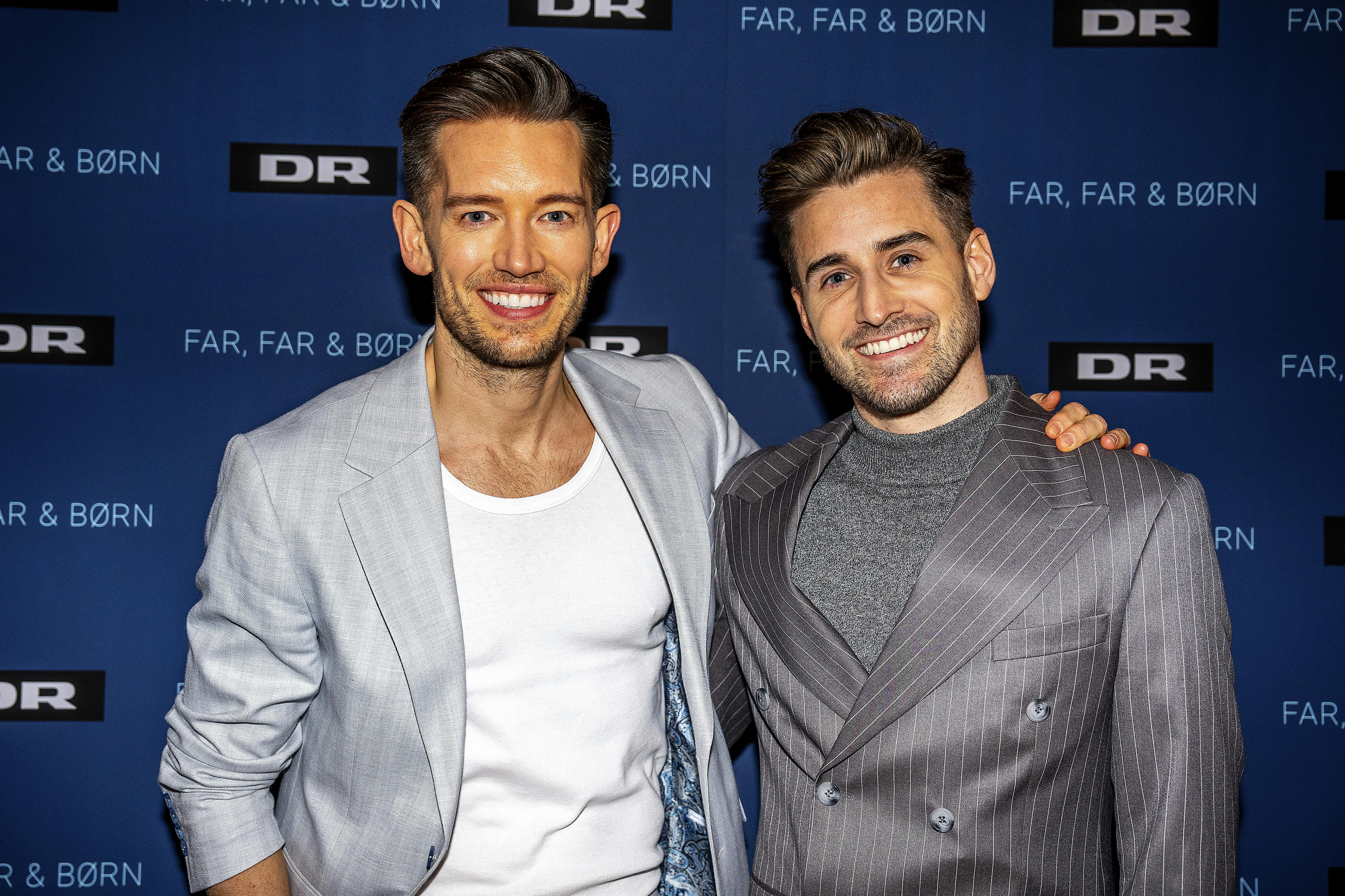 Morten Kjeldgaard og Frederik Haun holdt i weekenden barnedåb for deres to døtre.