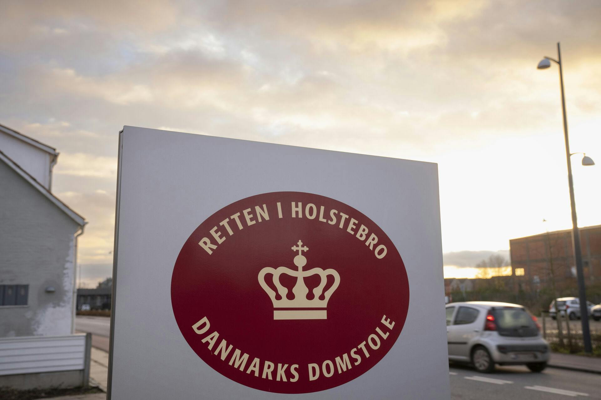 Retten i Holstebro, tirsdag den 12. november 2024. Tager sig af alle typer fogedsager, skiftesager, familieretssager, straffesager og civile sager fra borgere inden for retskredsen. (Foto: Bo Amstrup/Scanpix 2024)