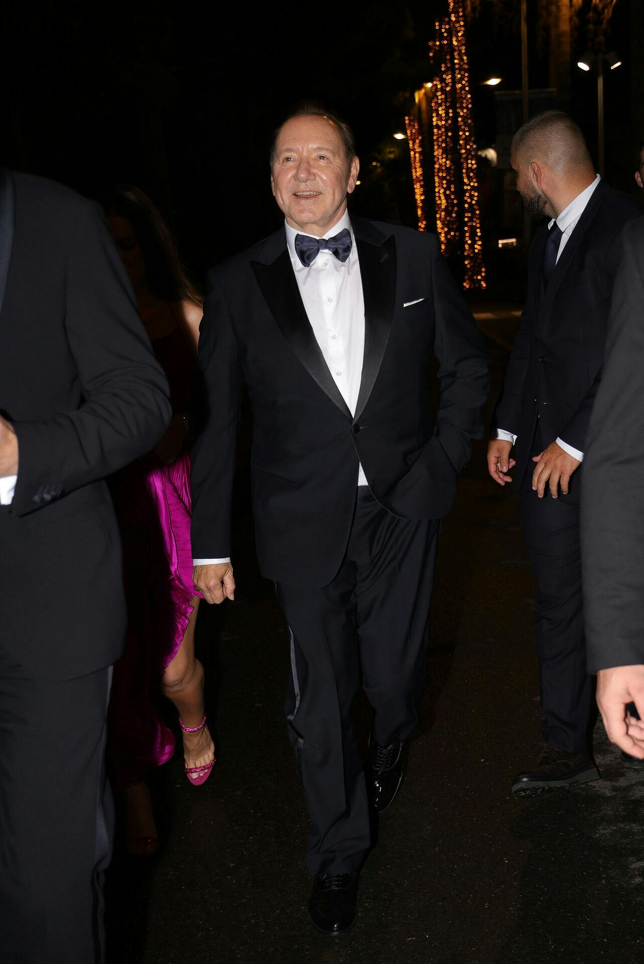 Kevin Spacey har taget det helt store smil med til Cannes.