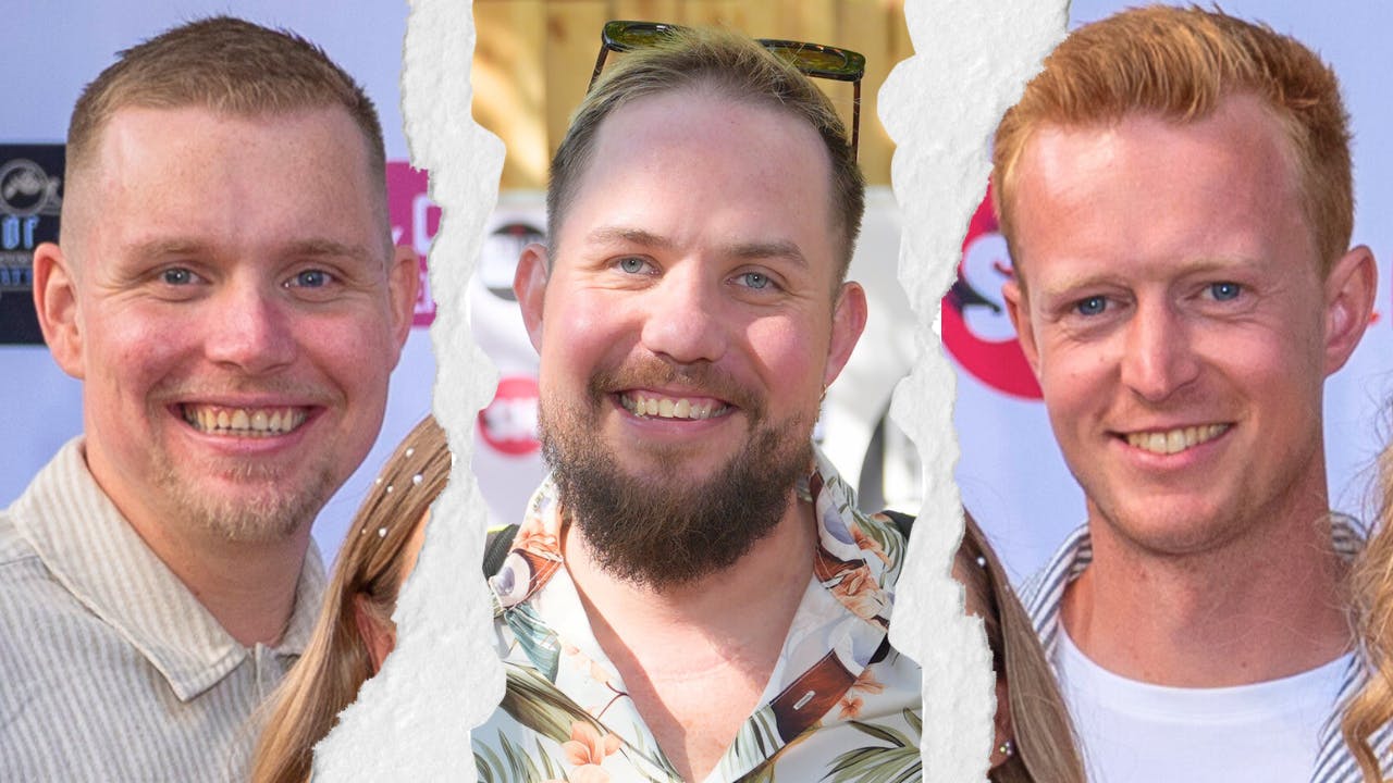 Jonas Hartmann (i midten) er efter "Kærlighed hvor kragerne vender" færdig med at se på Mads og Thomas M.