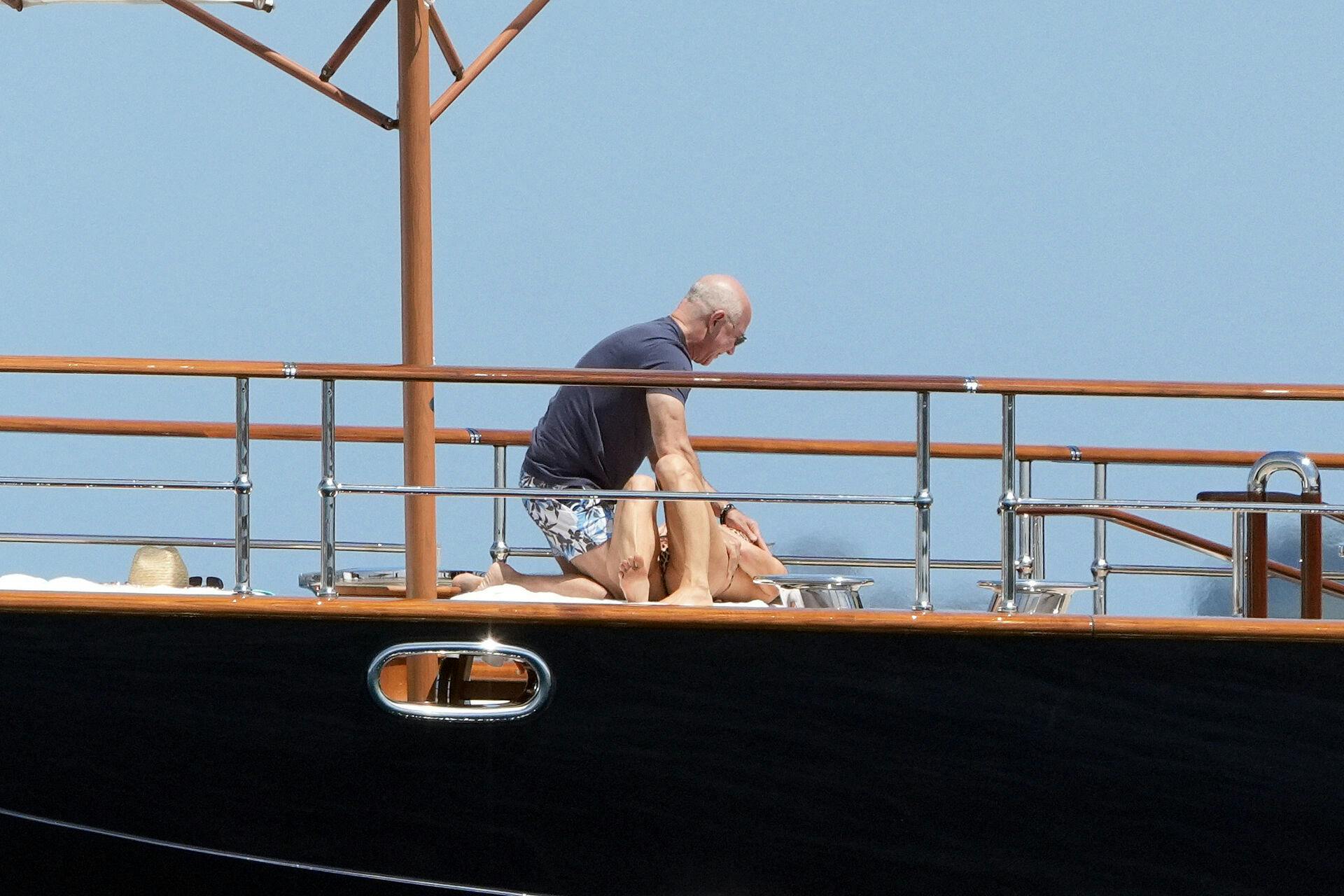 Jeff Bezos og Lauren Sanchez