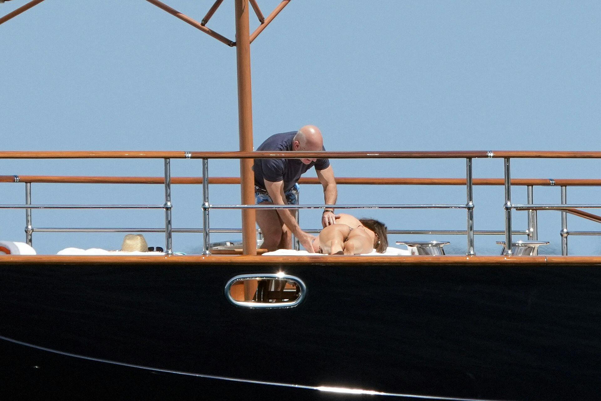 Jeff Bezos og Lauren Sanchez