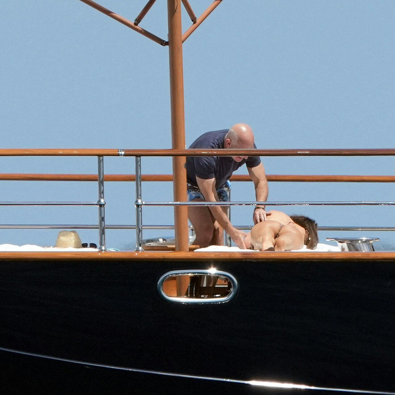 Jeff Bezos og Lauren Sanchez