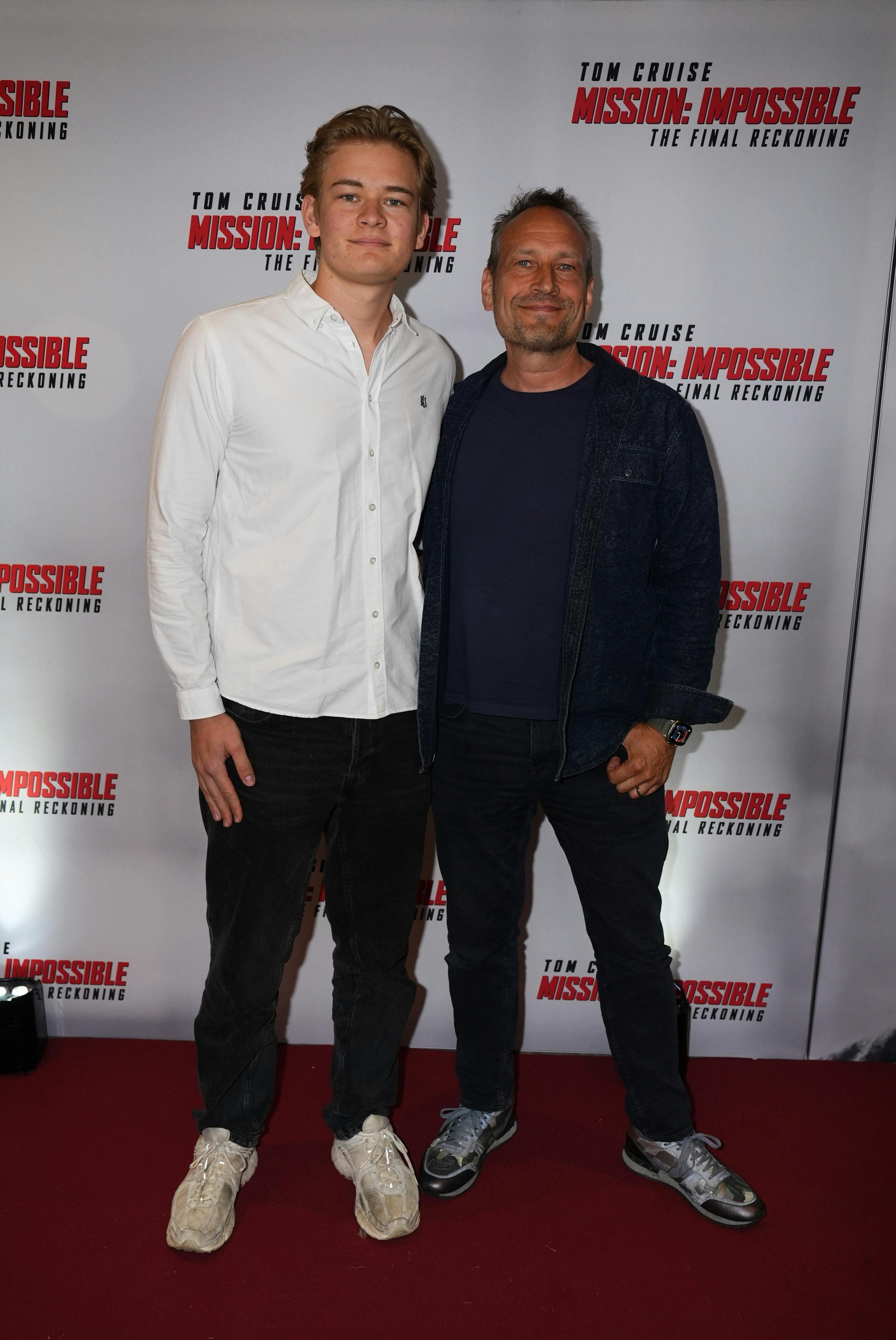 Martin Thorborg og sønnen Mads.