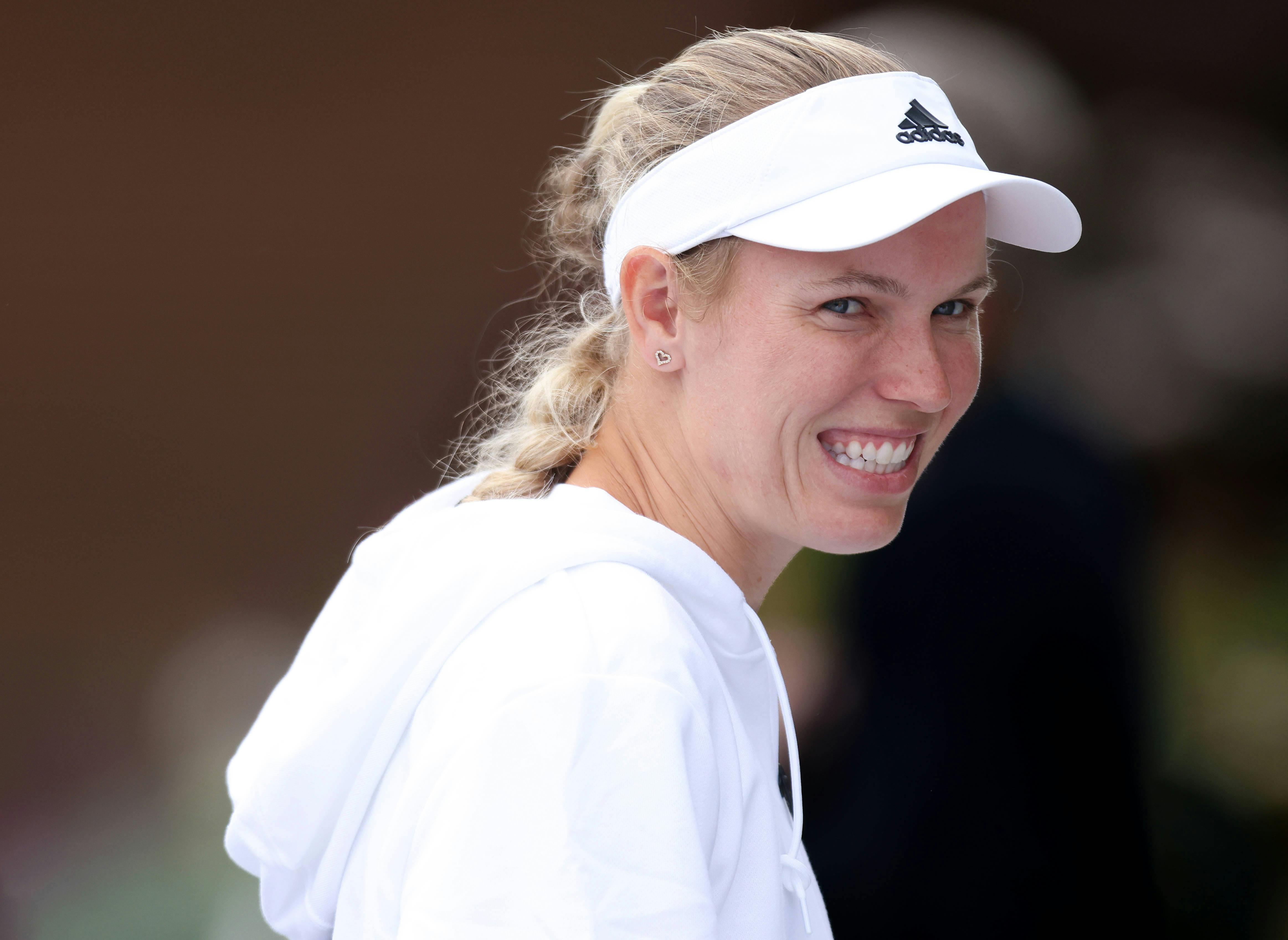 Wimbledon Championships, AELTC, Sunday Practice, London, UK - 30/06/2024 Caroline Wozniacki DEN during Sunday Practice for the 2024 Wimbledon Championships London Wimbledon London GBR, UK NEWSPAPERS OUT Copyright: xMarkxGreenwoodx