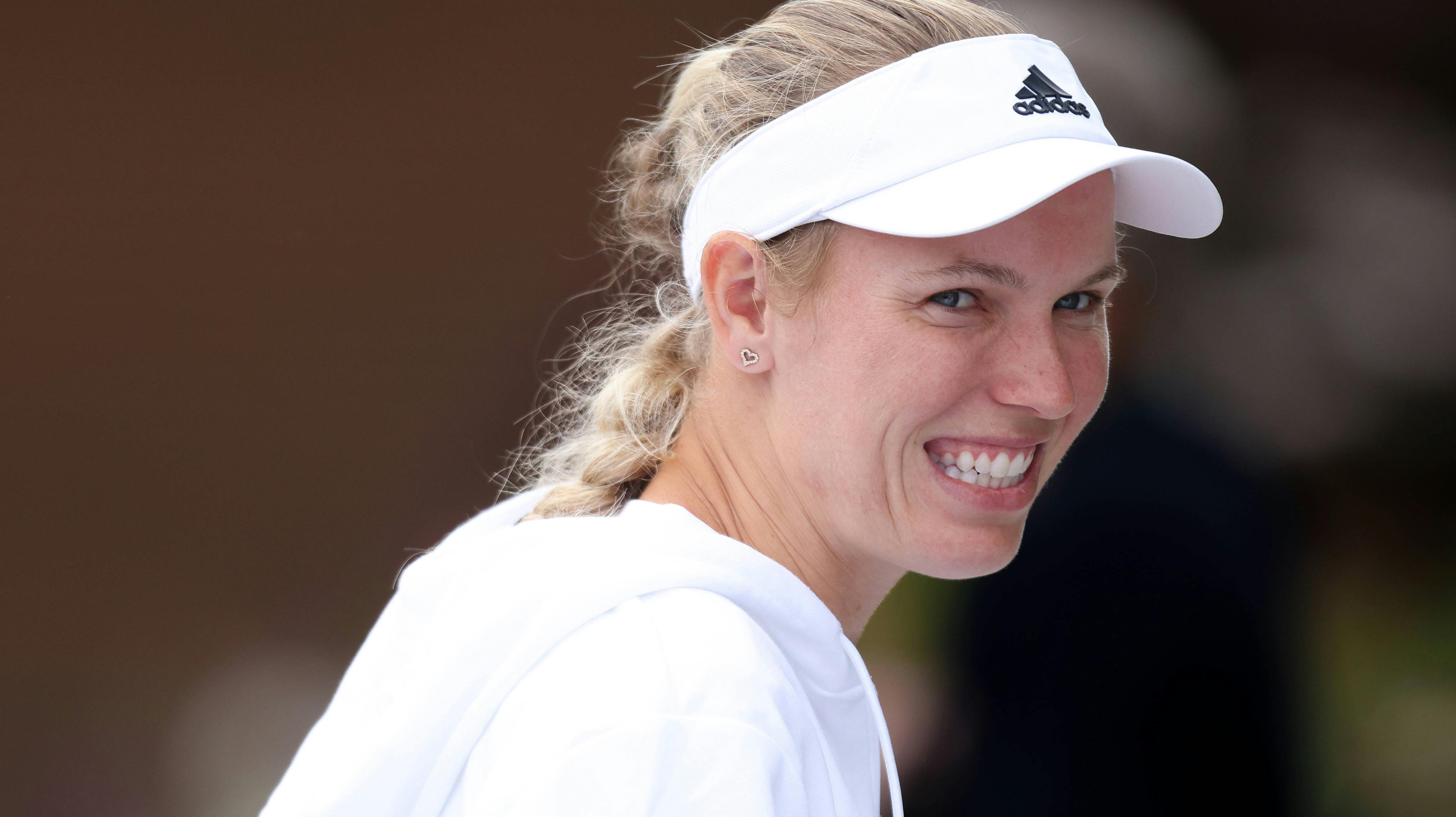 Wimbledon Championships, AELTC, Sunday Practice, London, UK - 30/06/2024 Caroline Wozniacki DEN during Sunday Practice for the 2024 Wimbledon Championships London Wimbledon London GBR, UK NEWSPAPERS OUT Copyright: xMarkxGreenwoodx